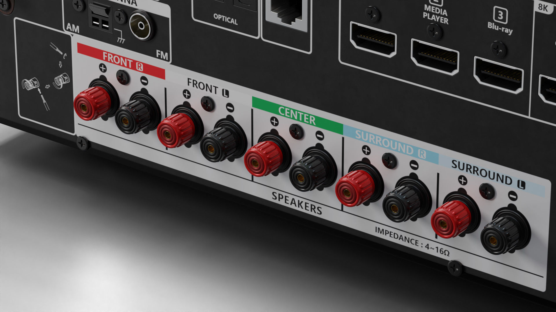 Denon AVR-S660H AV Receiver  Amplifier 3D model_9