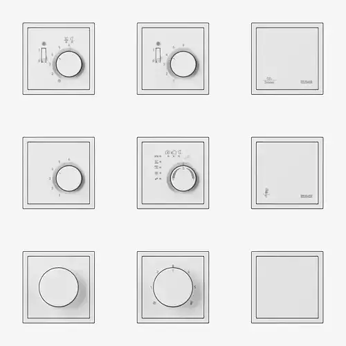 Jung LS ZERO  Thermostats kit 9items