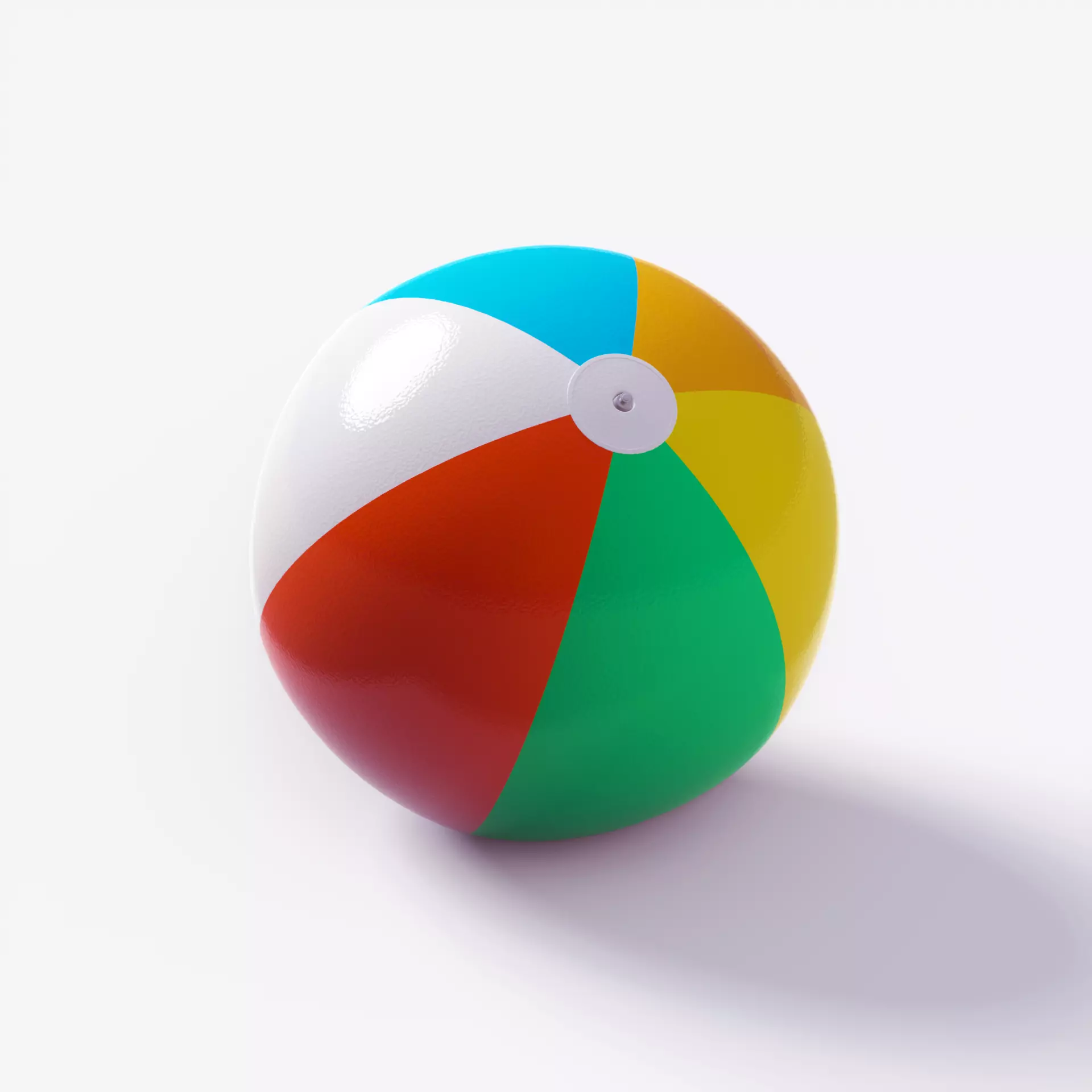 Inflatable Beach Ball Swimming Pool Waterpark Toy 3D model_0