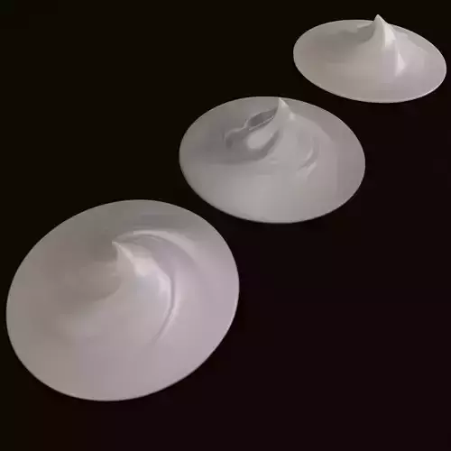 Cosmetic Cream Smears 3D model