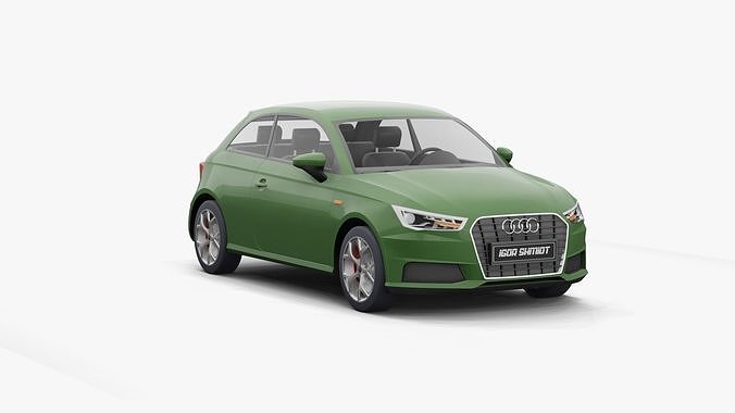 Audi A1 2016 lowpoly Low-poly 3D model