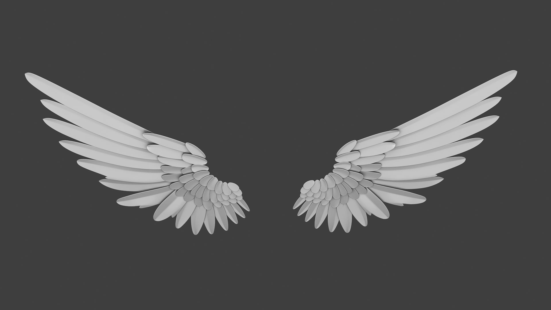 Angel Wings 3D model_4