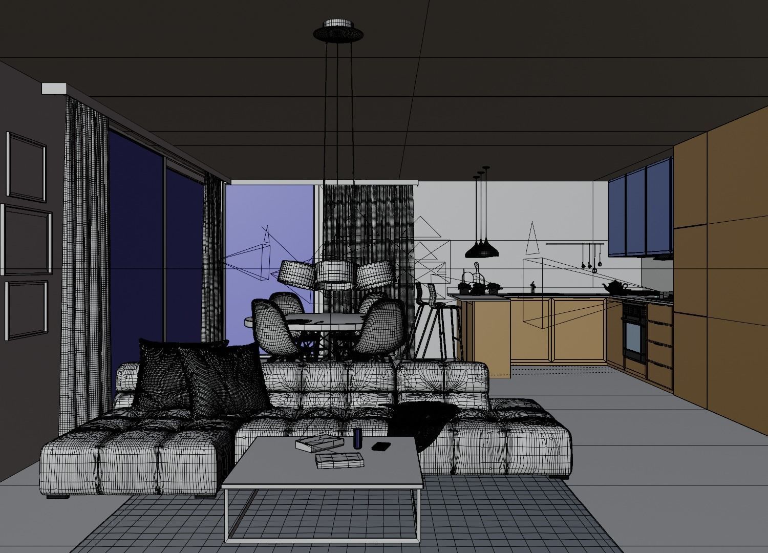 Interior scene in native blend file by-VIZFROMBLENDER 3D model_8