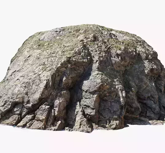 Large Coast Line Cliff PBR Scan 02 Low-poly 3D model