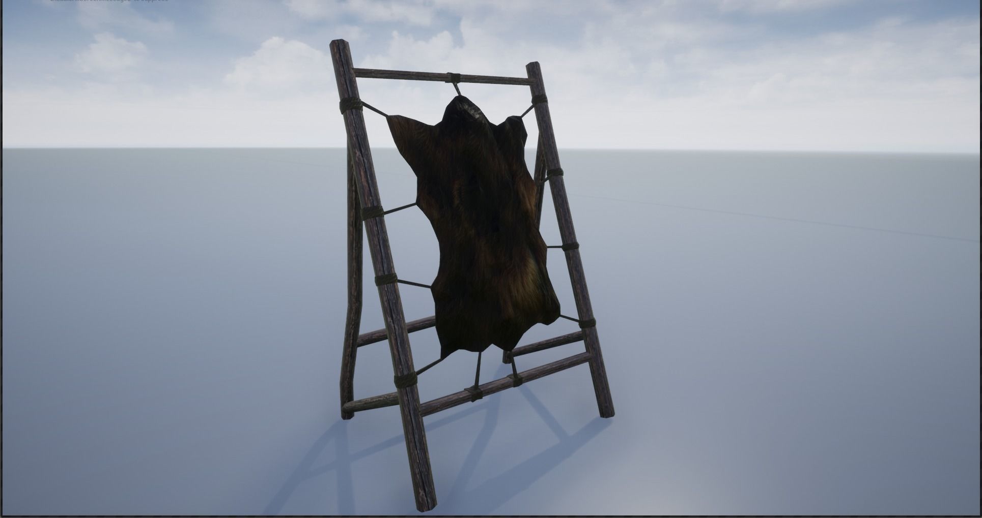 Medieval Stretched Skinned Animal Fur Low-poly 3D model_18