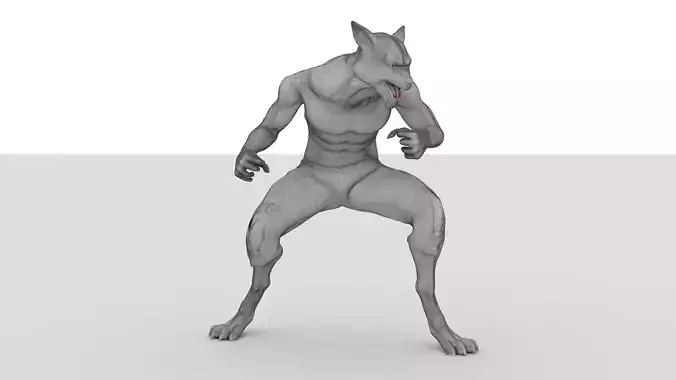 Lycan Omnivore Low-poly 3D model
