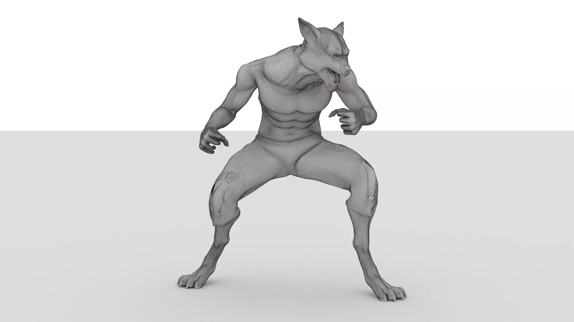 Lycan Omnivore Low-poly 3D model_0