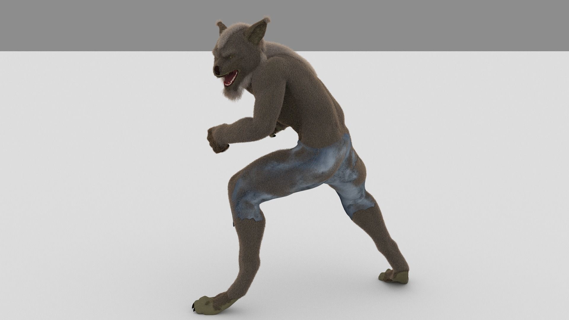 Lycan Omnivore Low-poly 3D model_5