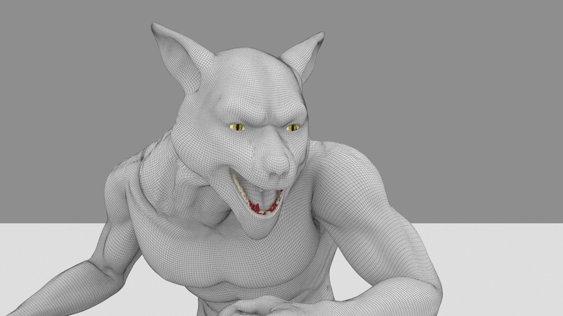 Lycan Omnivore Low-poly 3D model_2