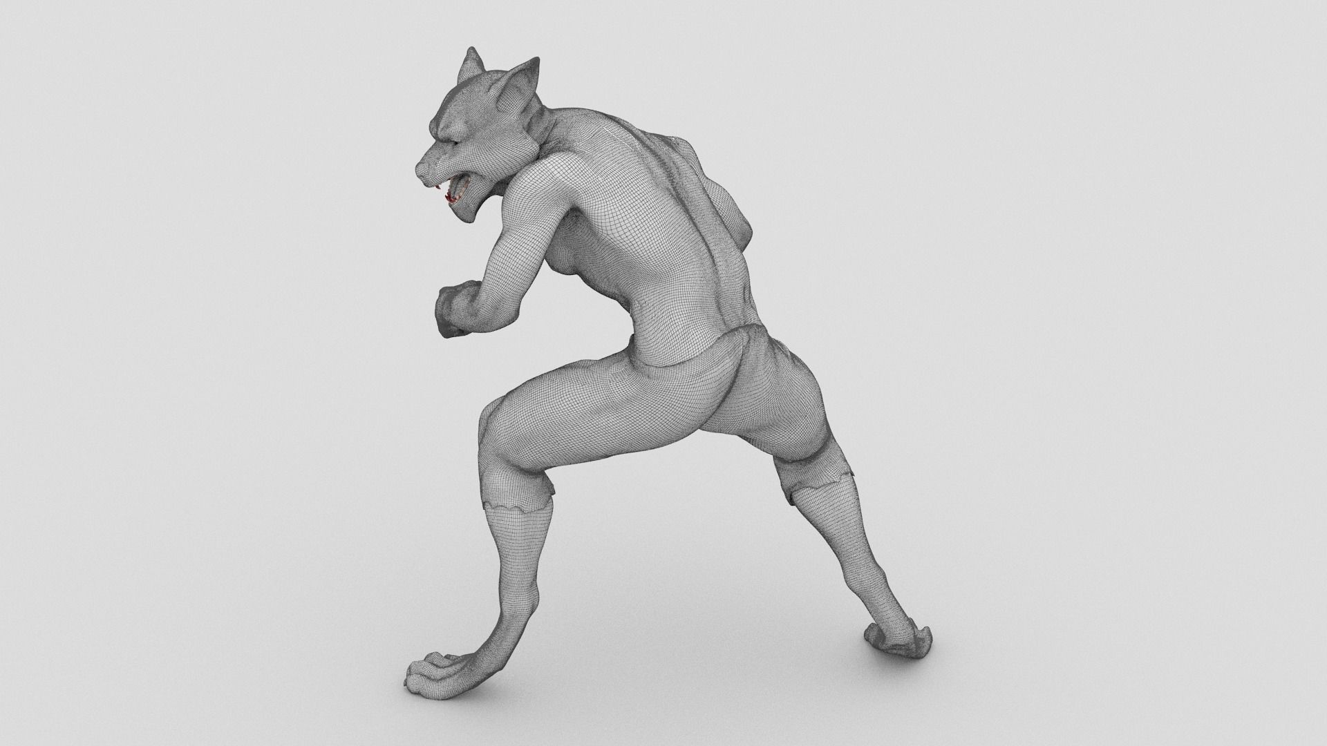 Lycan Omnivore Low-poly 3D model_1