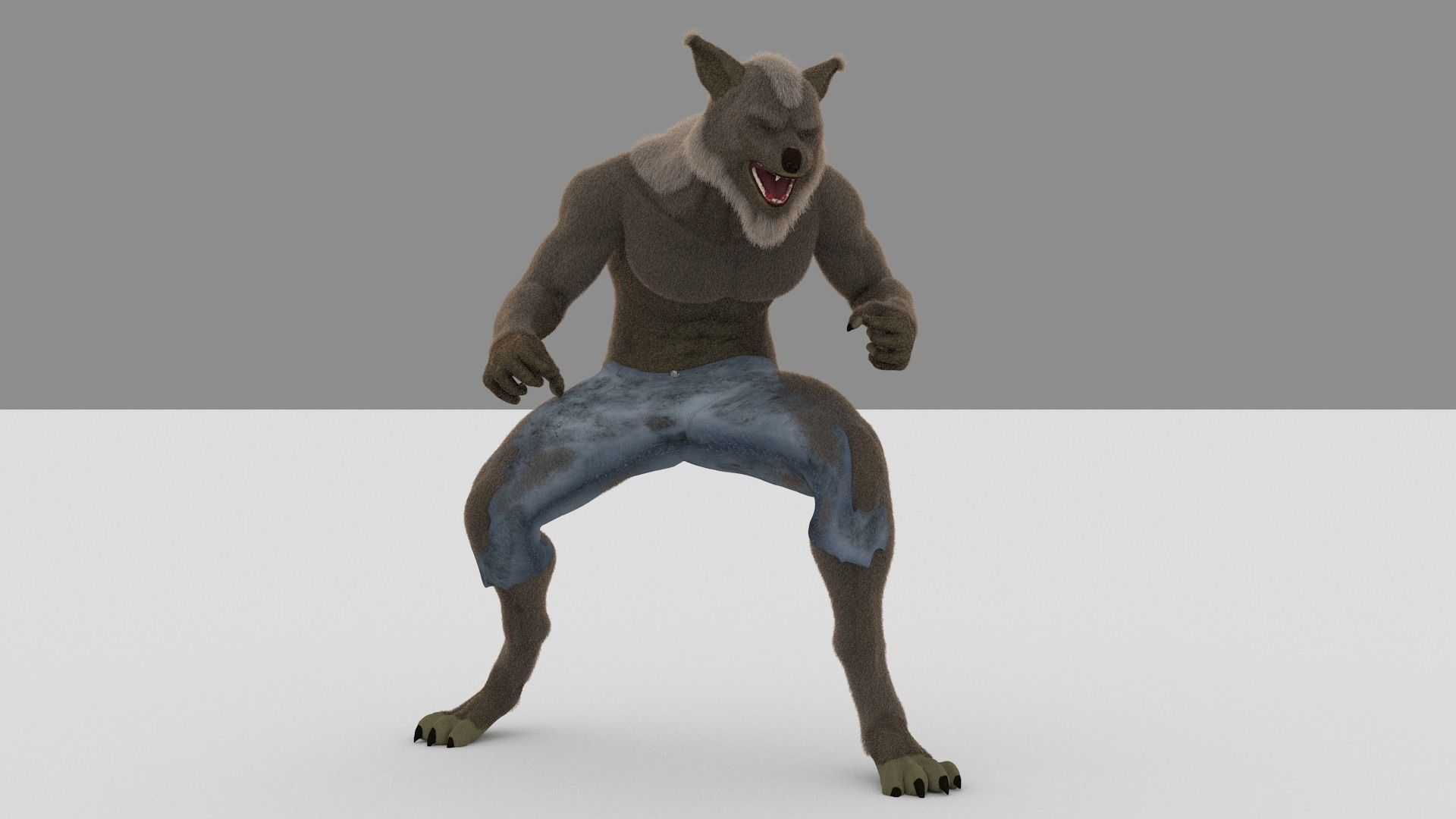 Lycan Omnivore Low-poly 3D model_3
