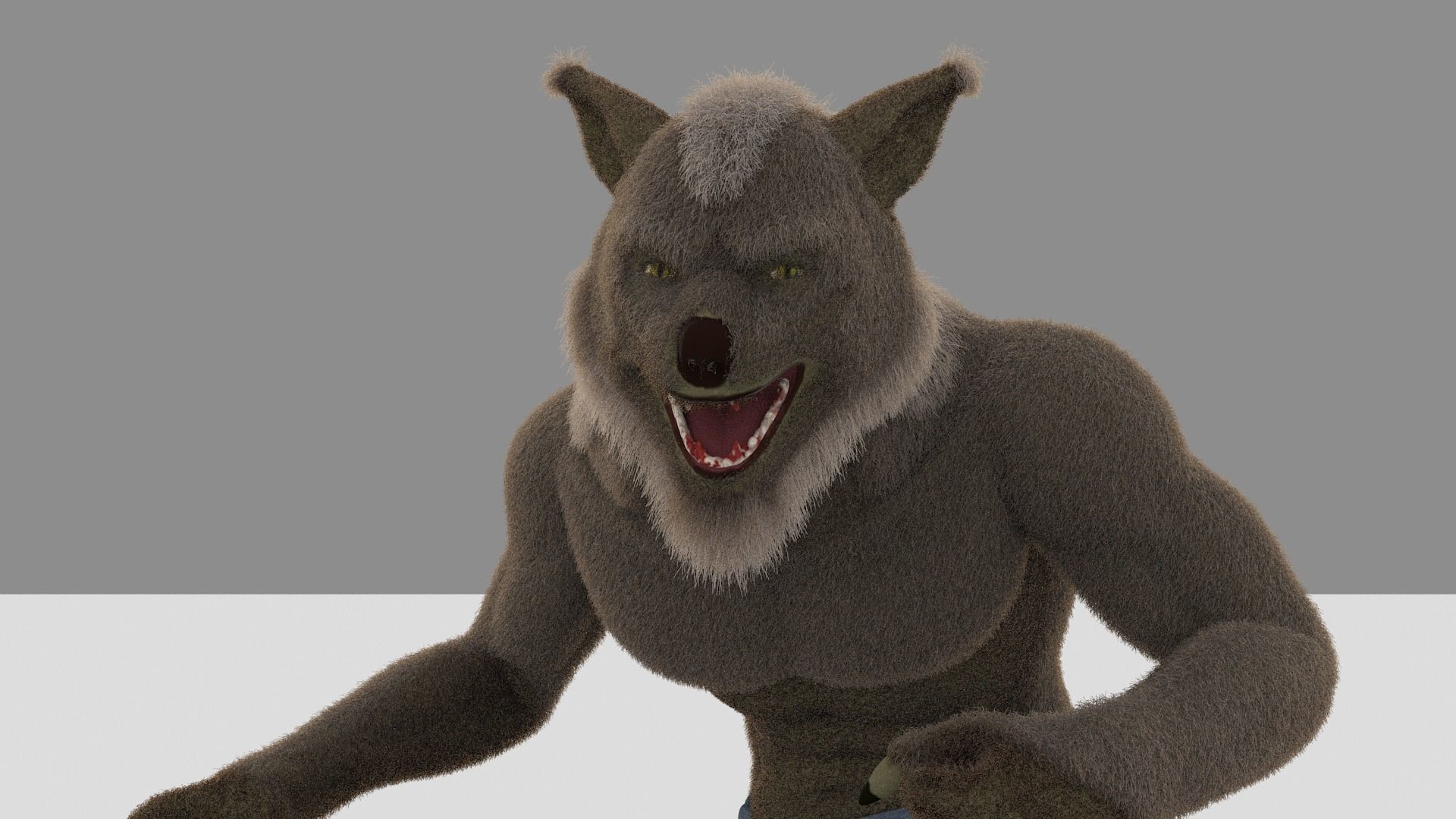 Lycan Omnivore Low-poly 3D model_4