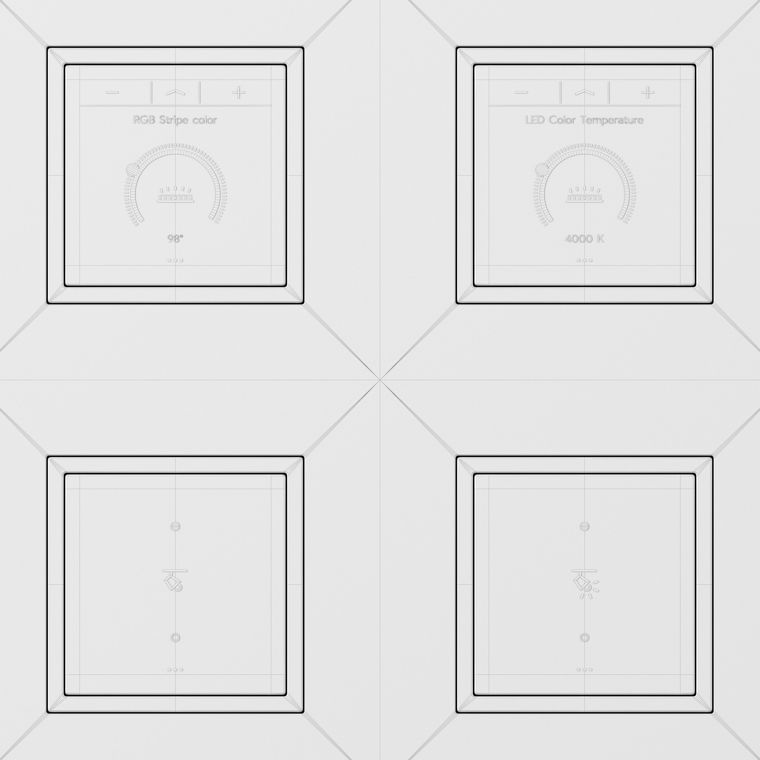 Jung LS ZERO LS Touch - the smart KNX kit 54 items 3D model_5