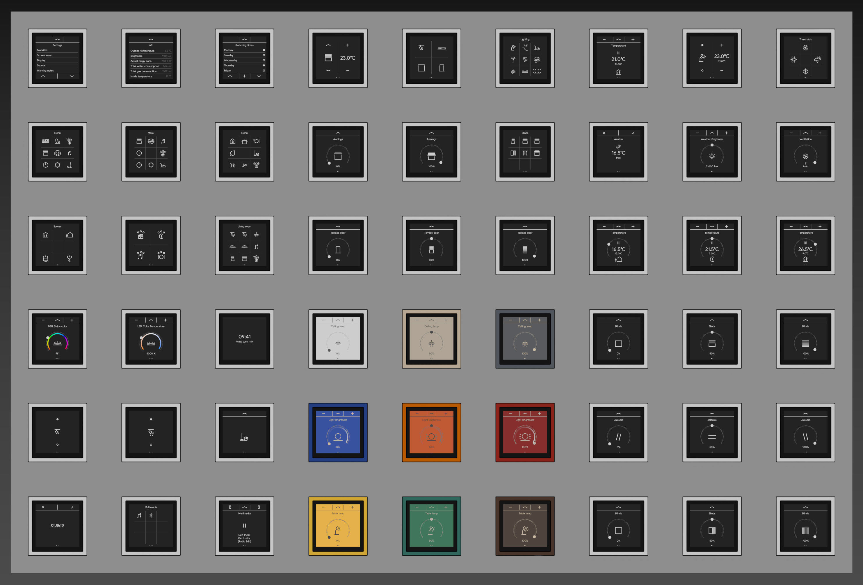 Jung LS ZERO LS Touch - the smart KNX kit 54 items 3D model_2