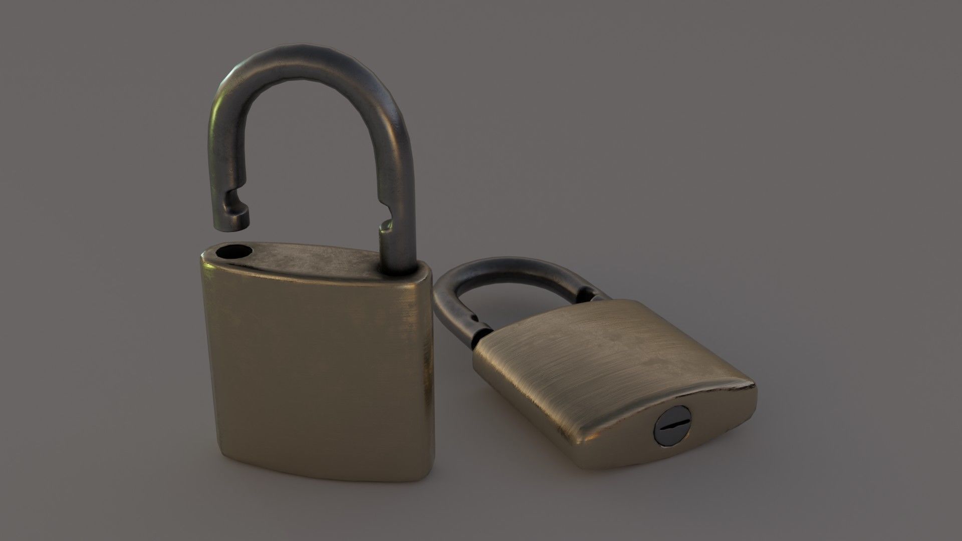Padlock 3D model_2