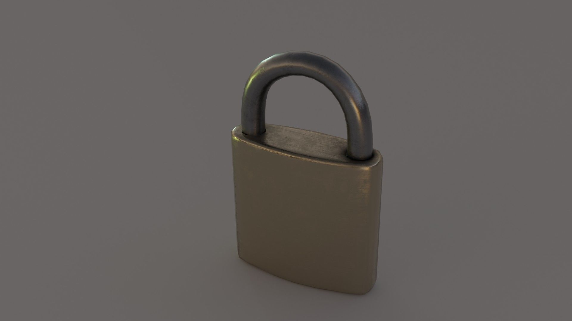 Padlock 3D model_1