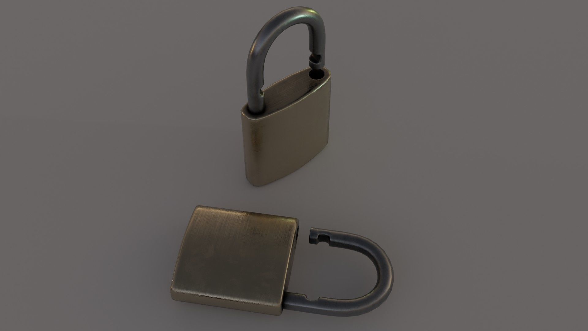 Padlock 3D model_3