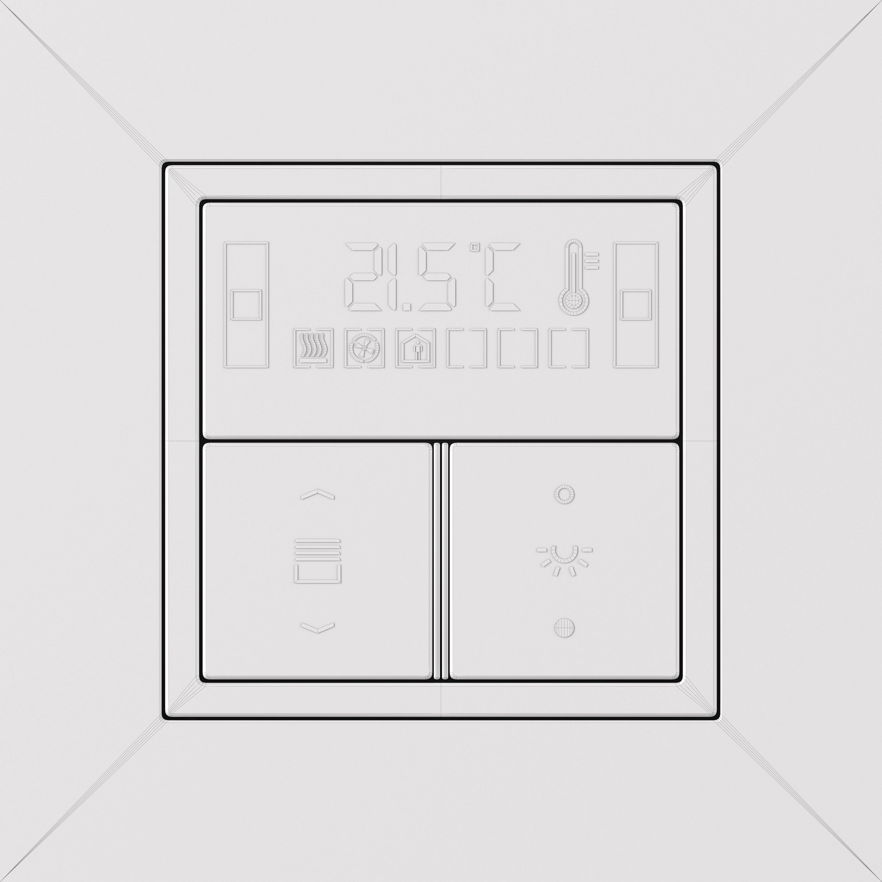 Jung LS  ZERO  KNX Smart Home Kit 34 items 3D model_13