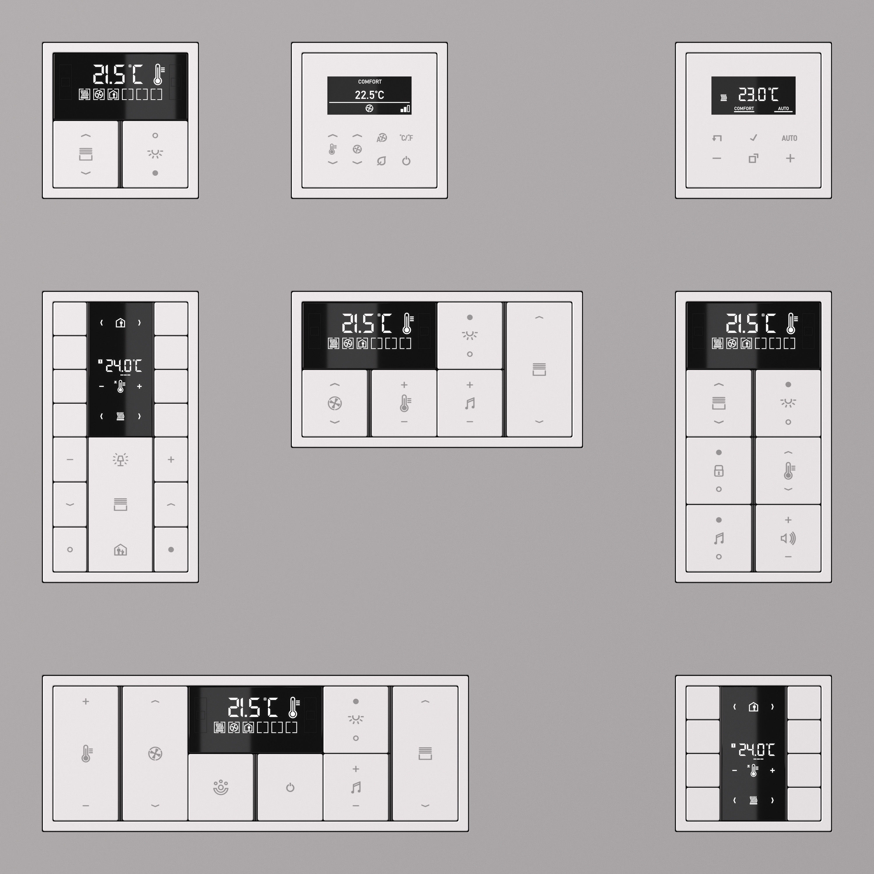 Jung LS  ZERO  KNX Smart Home Kit 34 items 3D model_2
