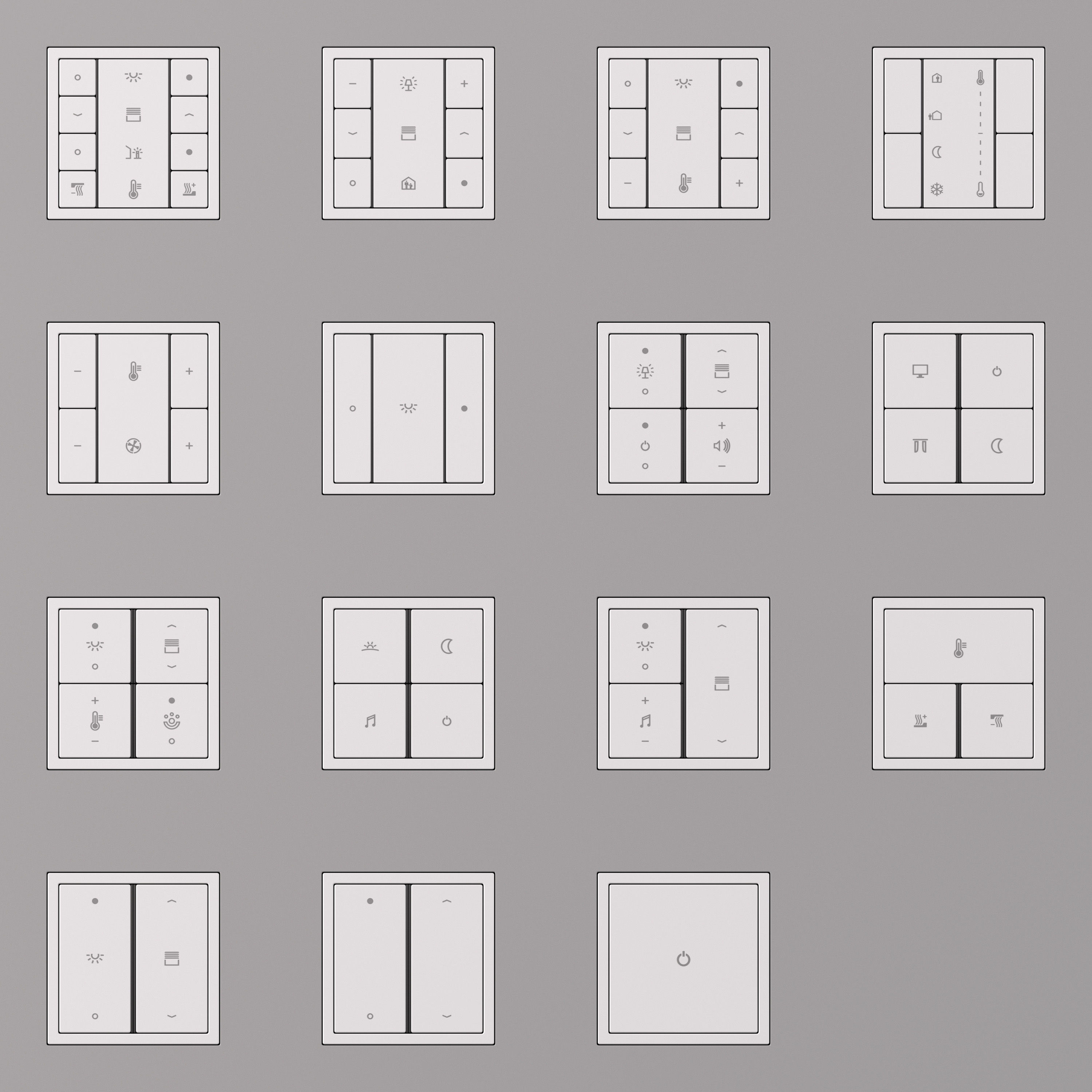 Jung LS  ZERO  KNX Smart Home Kit 34 items 3D model_4