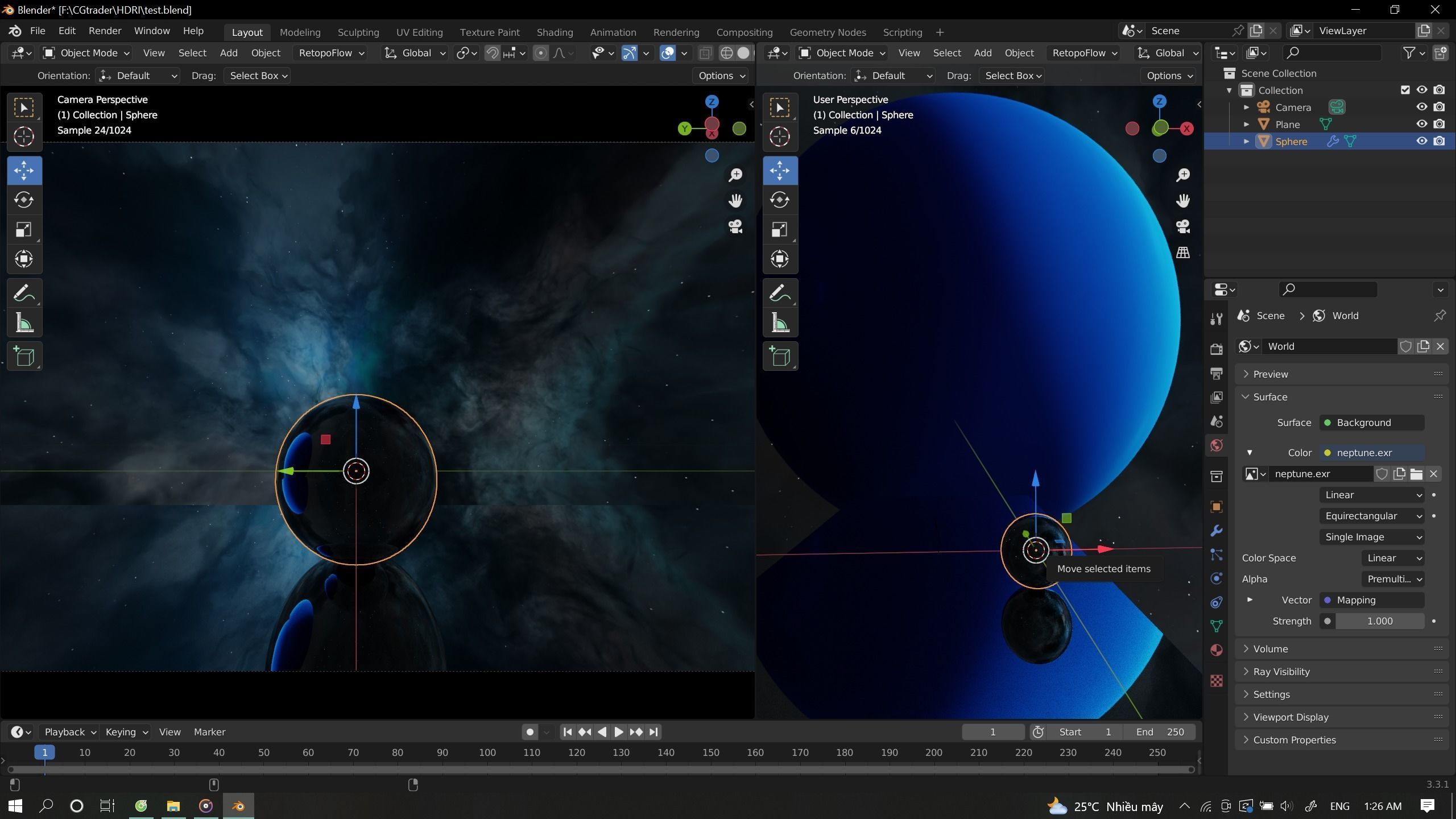 Space Environment HDRI  Low-poly 3D model_35