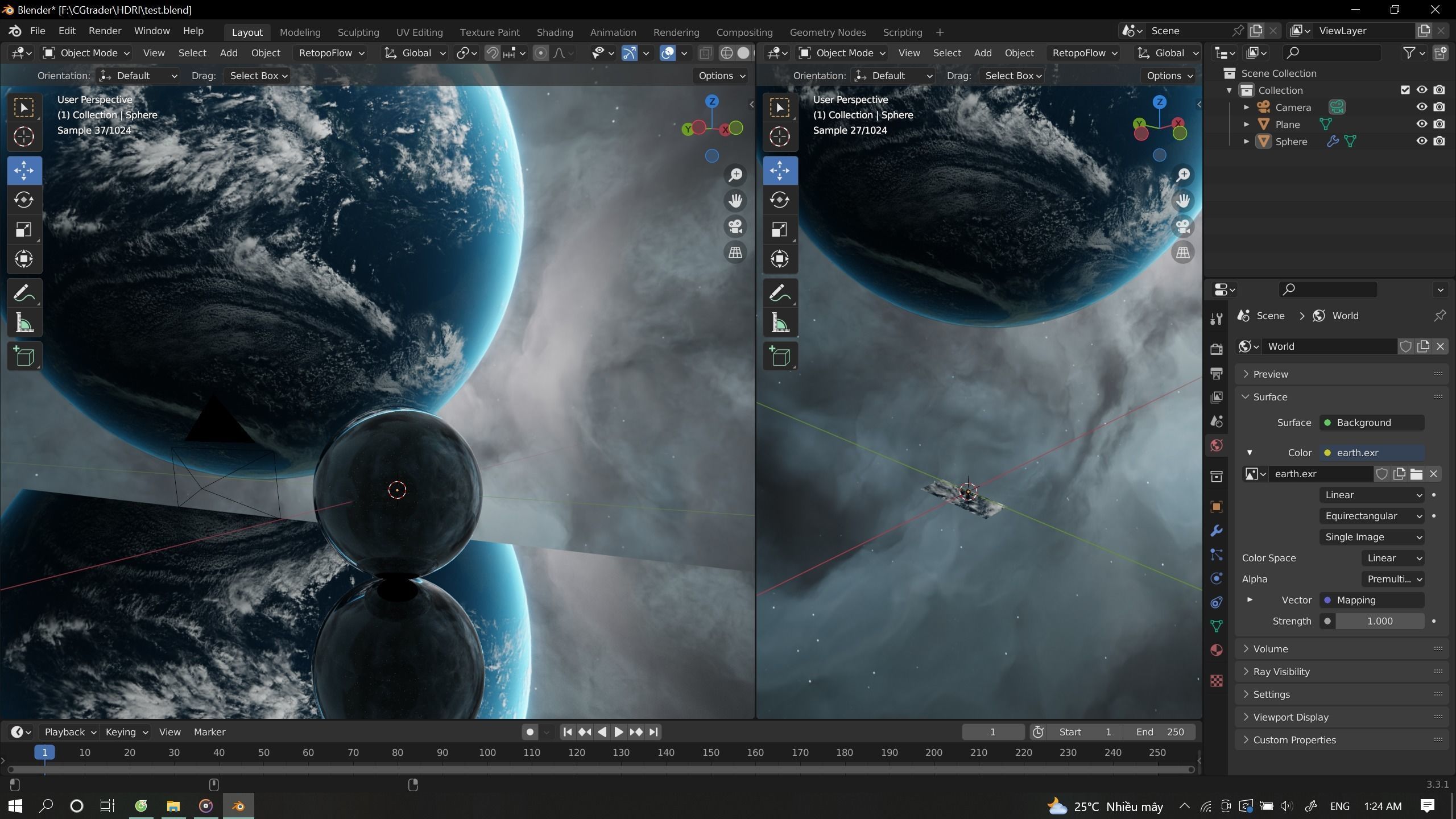 Space Environment HDRI  Low-poly 3D model_32