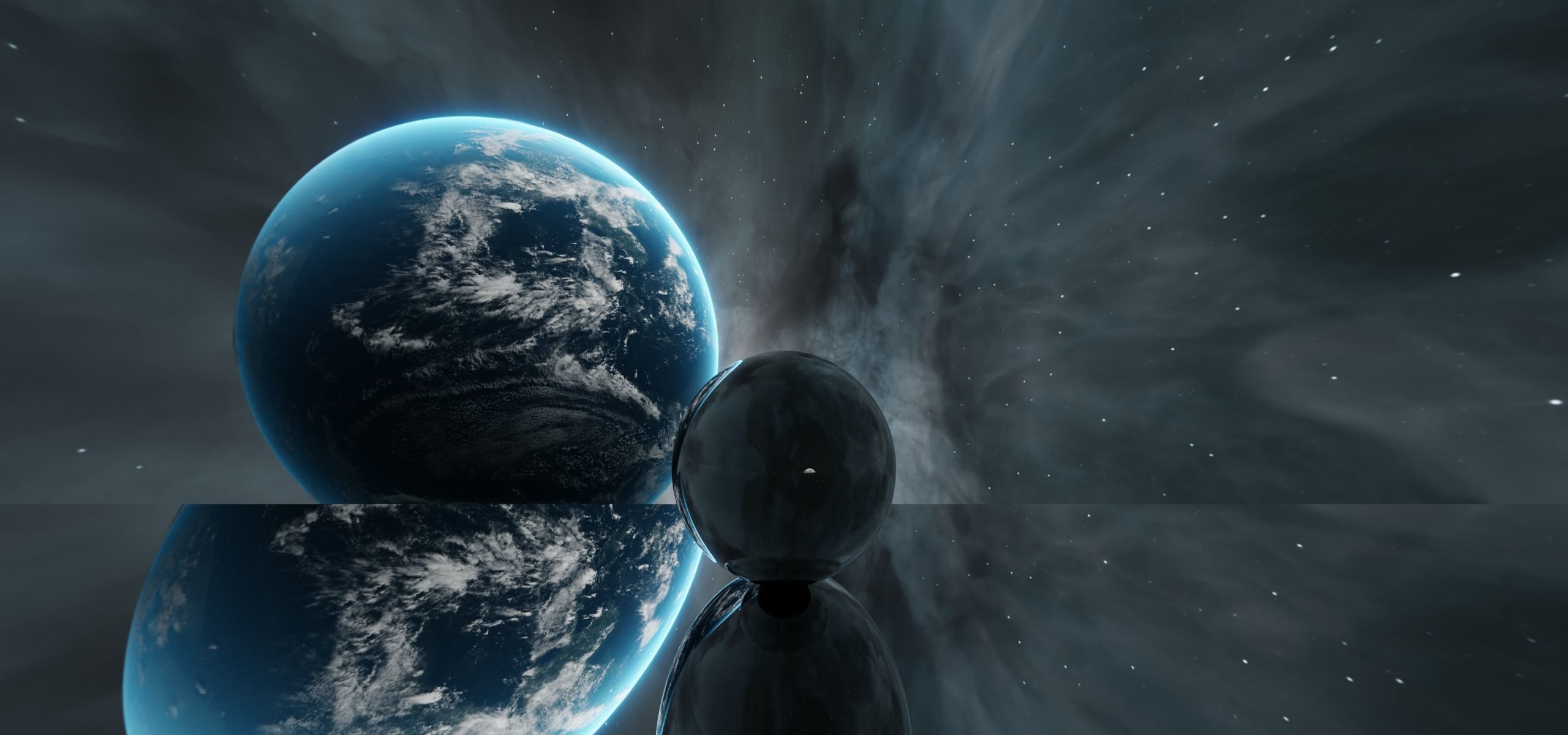 Space Environment HDRI  Low-poly 3D model_4