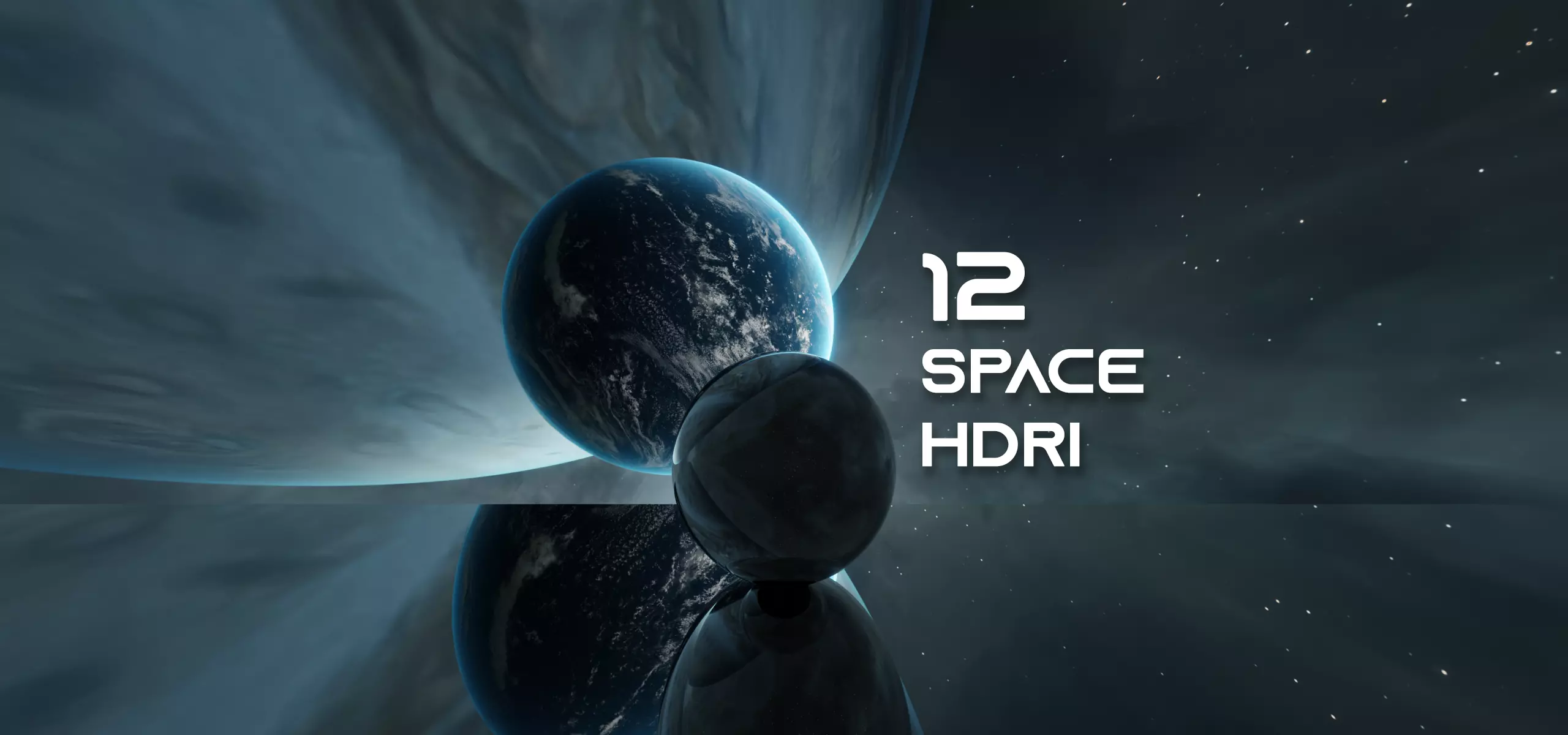 Space Environment HDRI  Low-poly 3D model_0