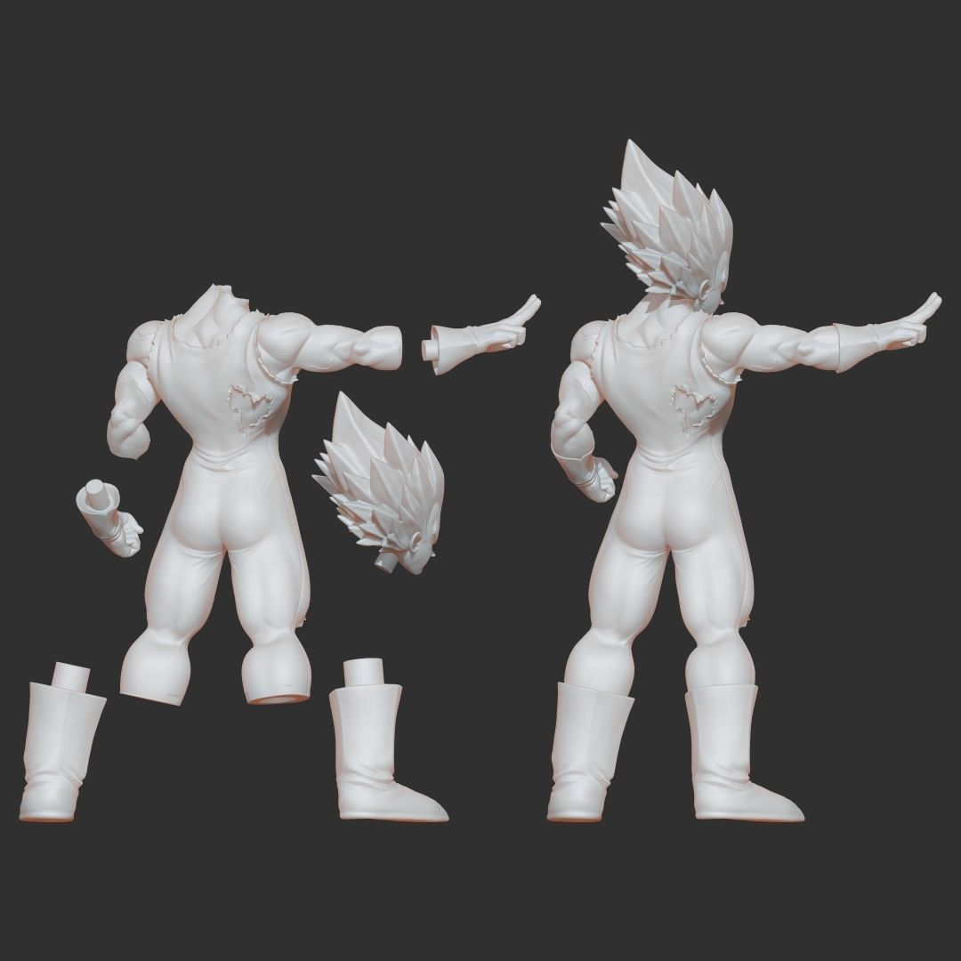 MAJIN VEGETA DBZ 3D model_3