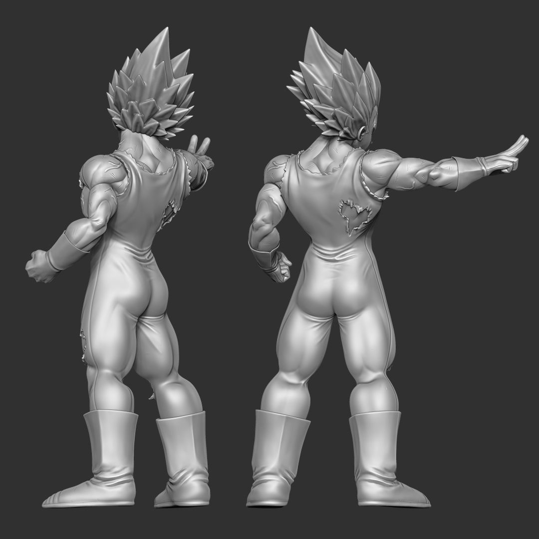 MAJIN VEGETA DBZ 3D model_2