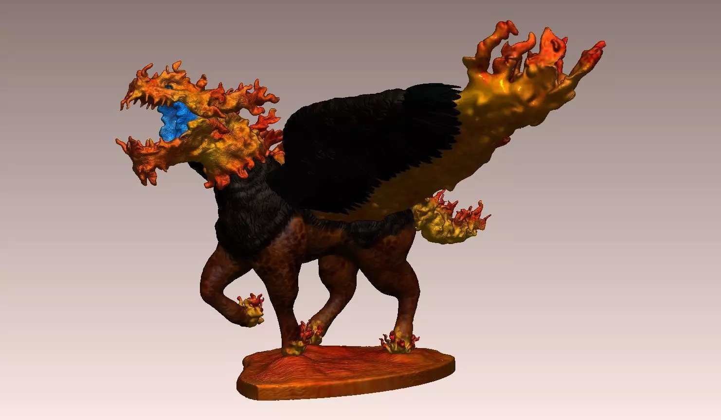 The SoulFire fire horse 3D model_0