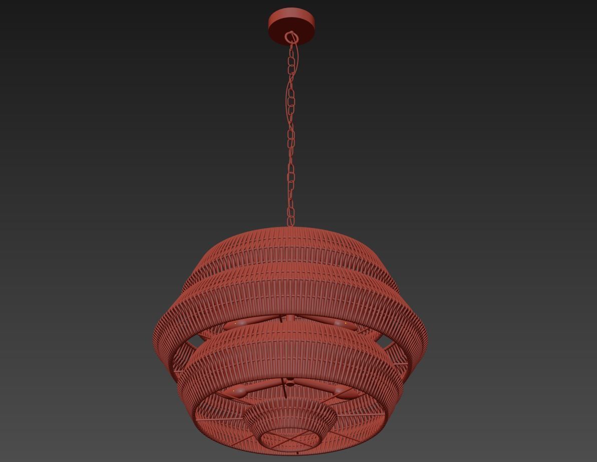 Antibes Chandelier 3D model_3