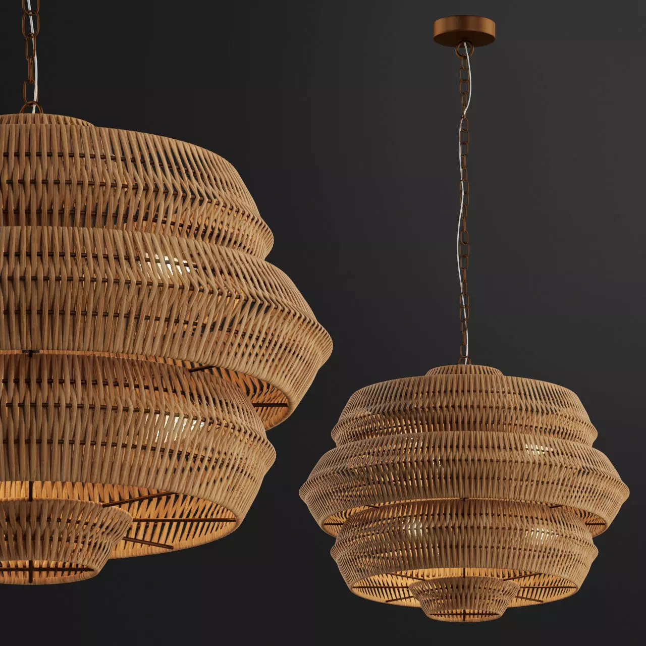 Antibes Chandelier 3D model_0