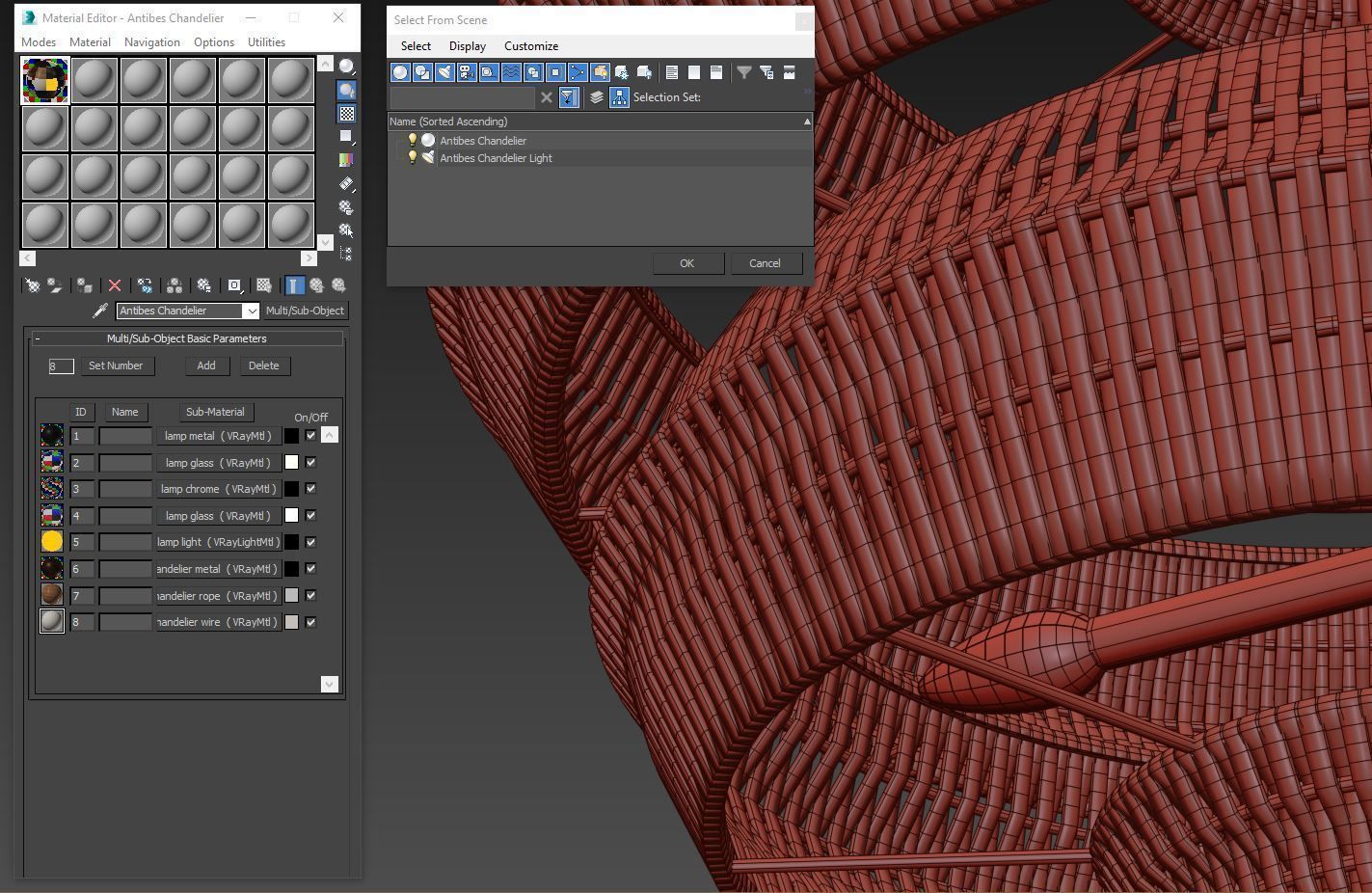Antibes Chandelier 3D model_4