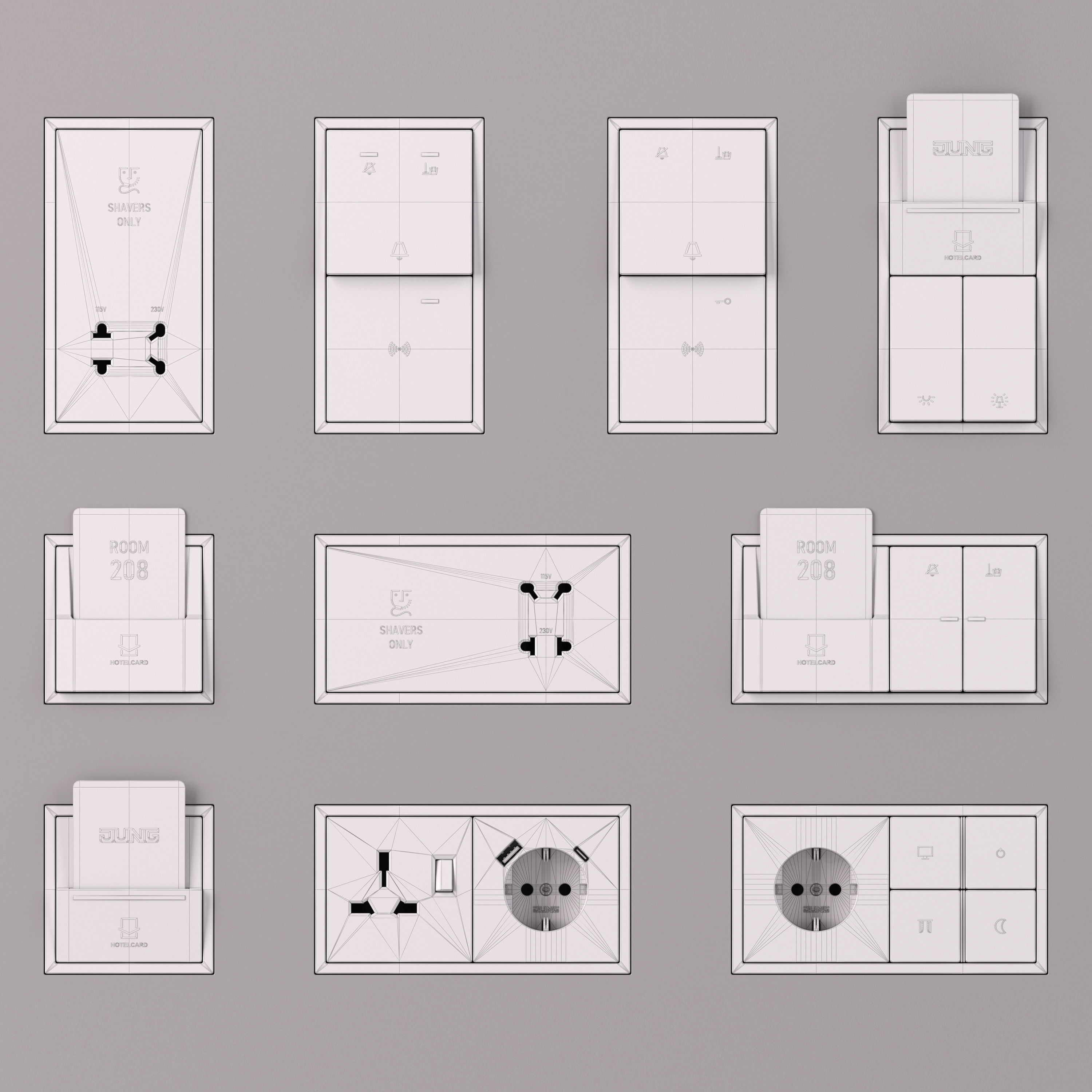 Jung LS ZERO  FULL Collection 217 items 3D model_30