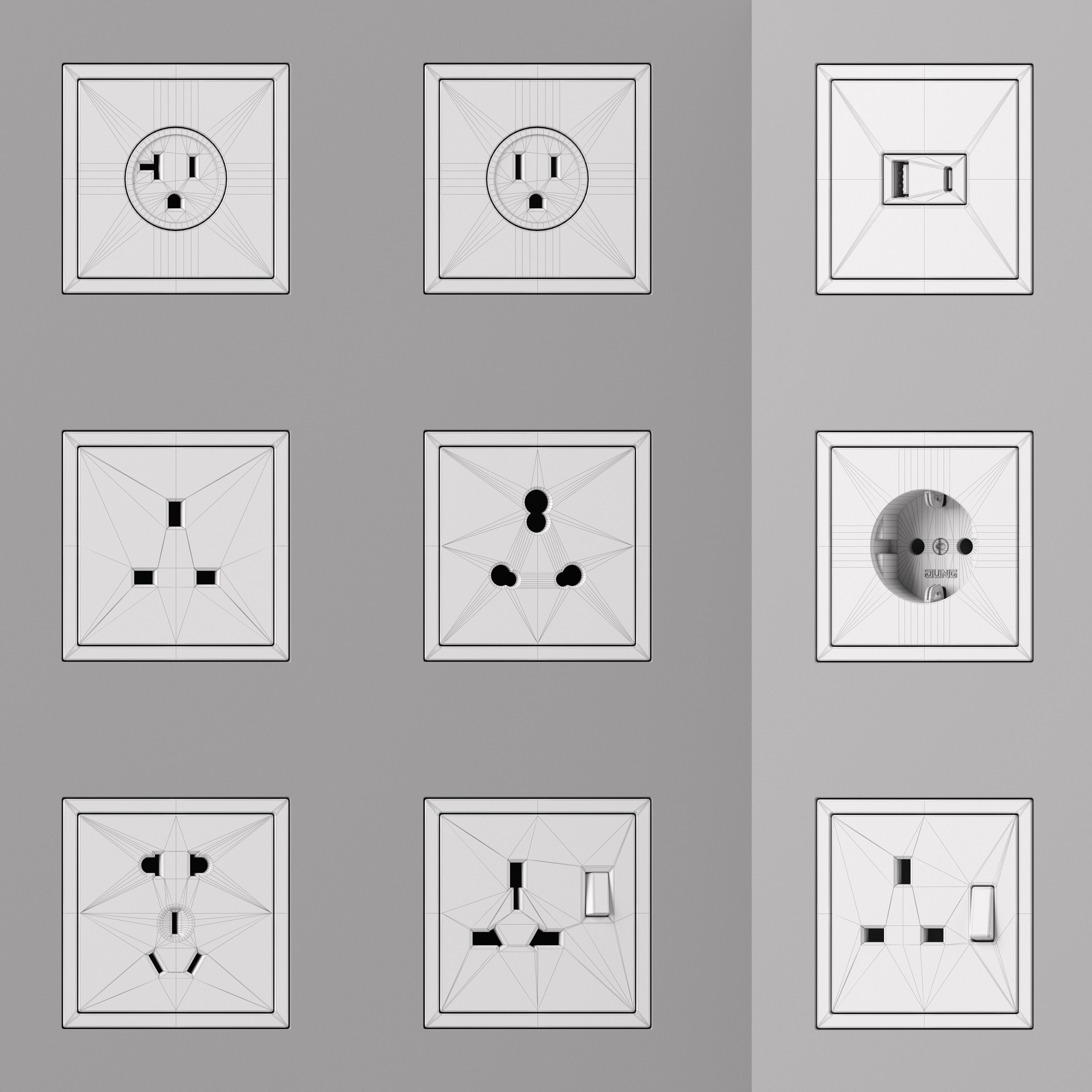 Jung LS ZERO  FULL Collection 217 items 3D model_45