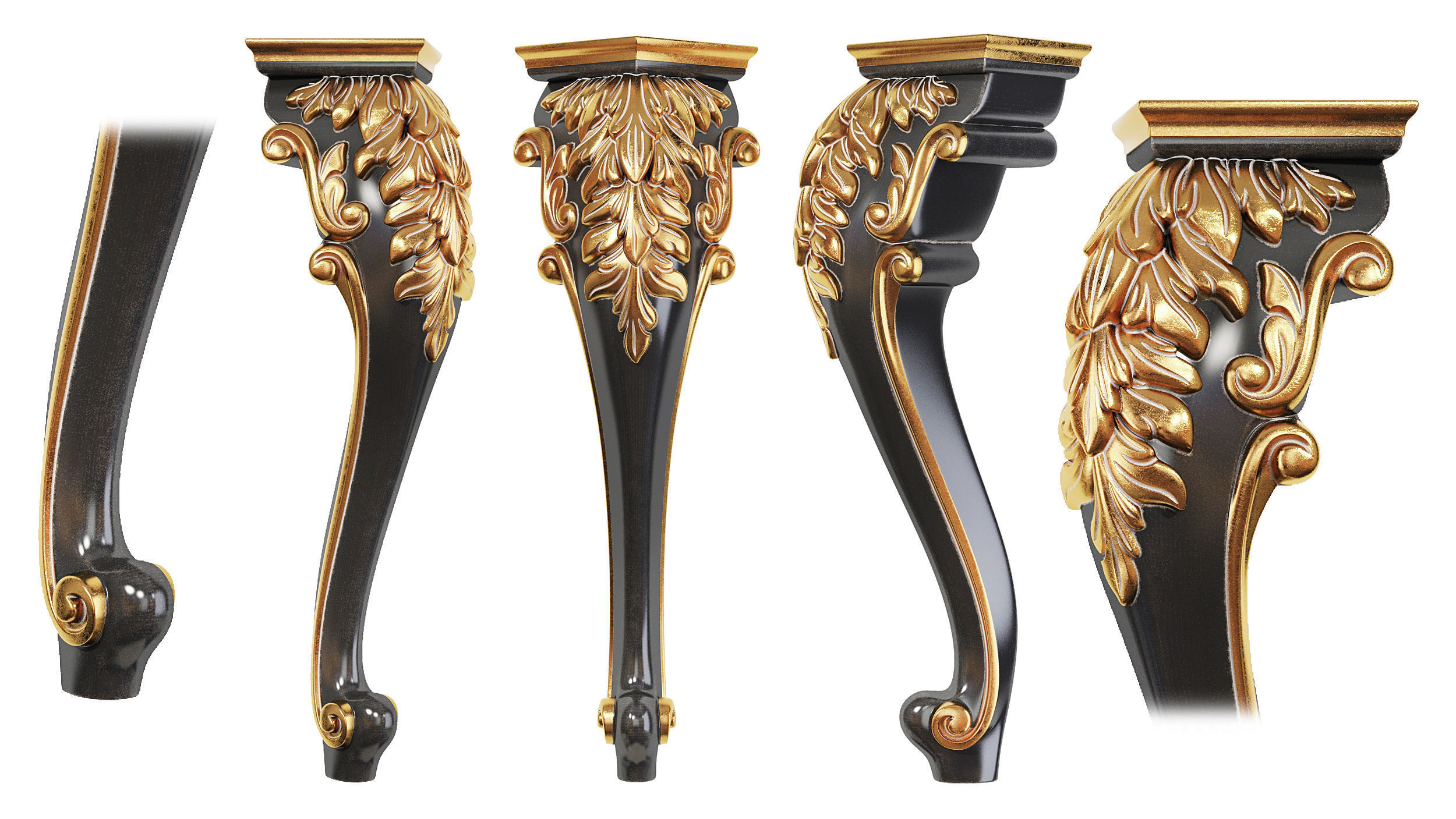 Classic leg 048 3D model_1