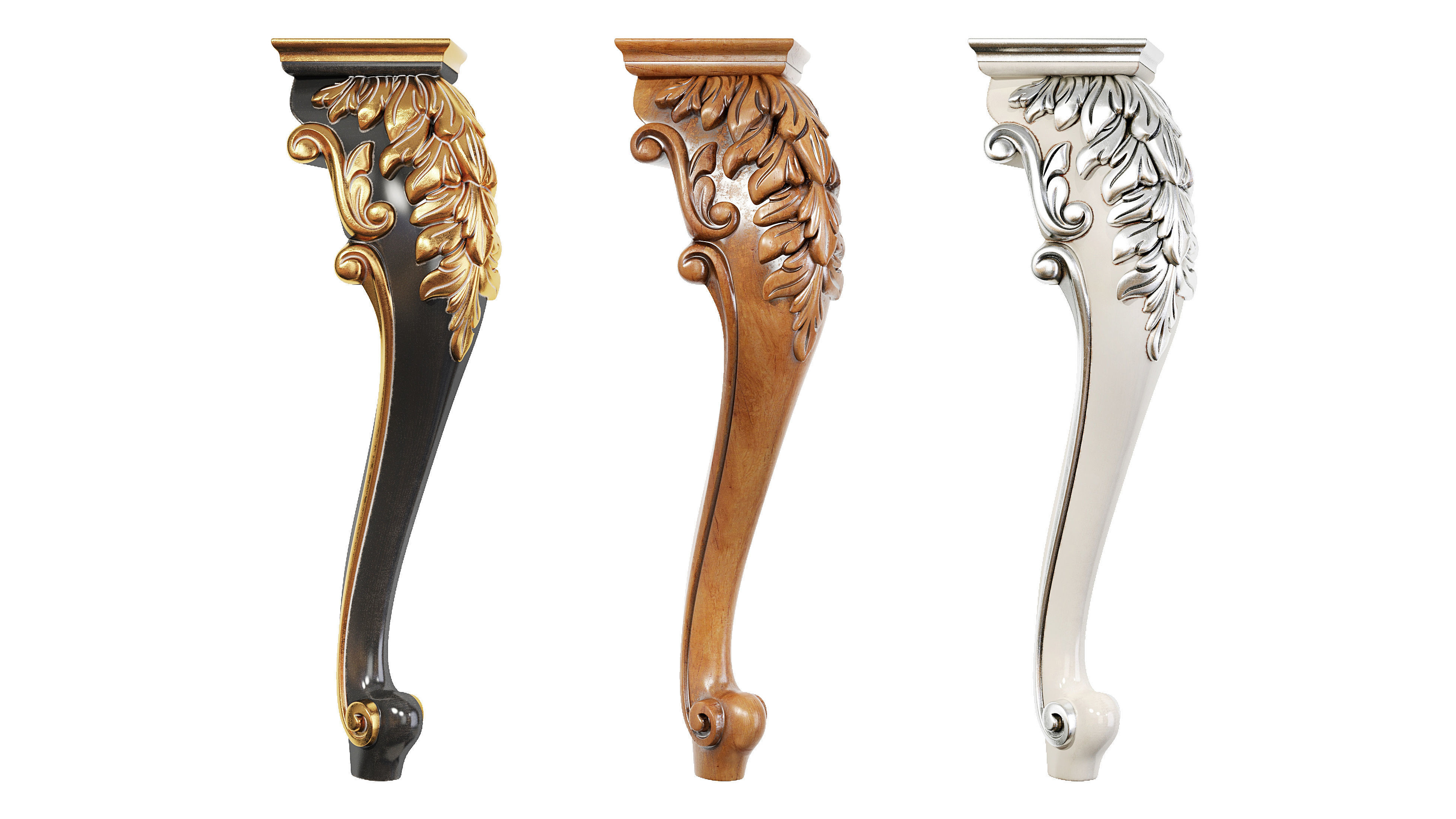 Classic leg 048 3D model_6