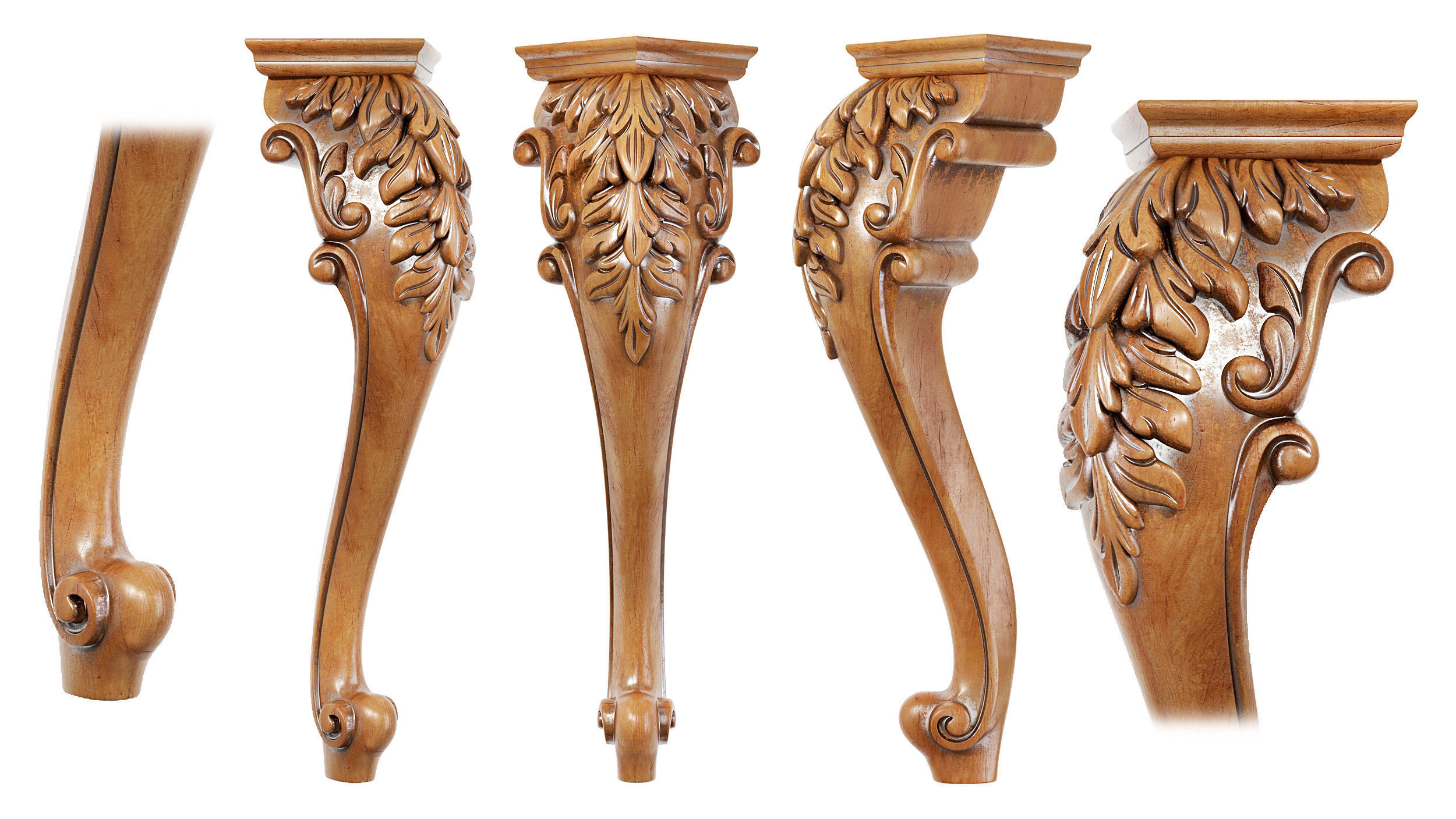 Classic leg 048 3D model_2