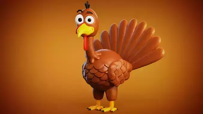 Thanksgiving Turkey 3D model