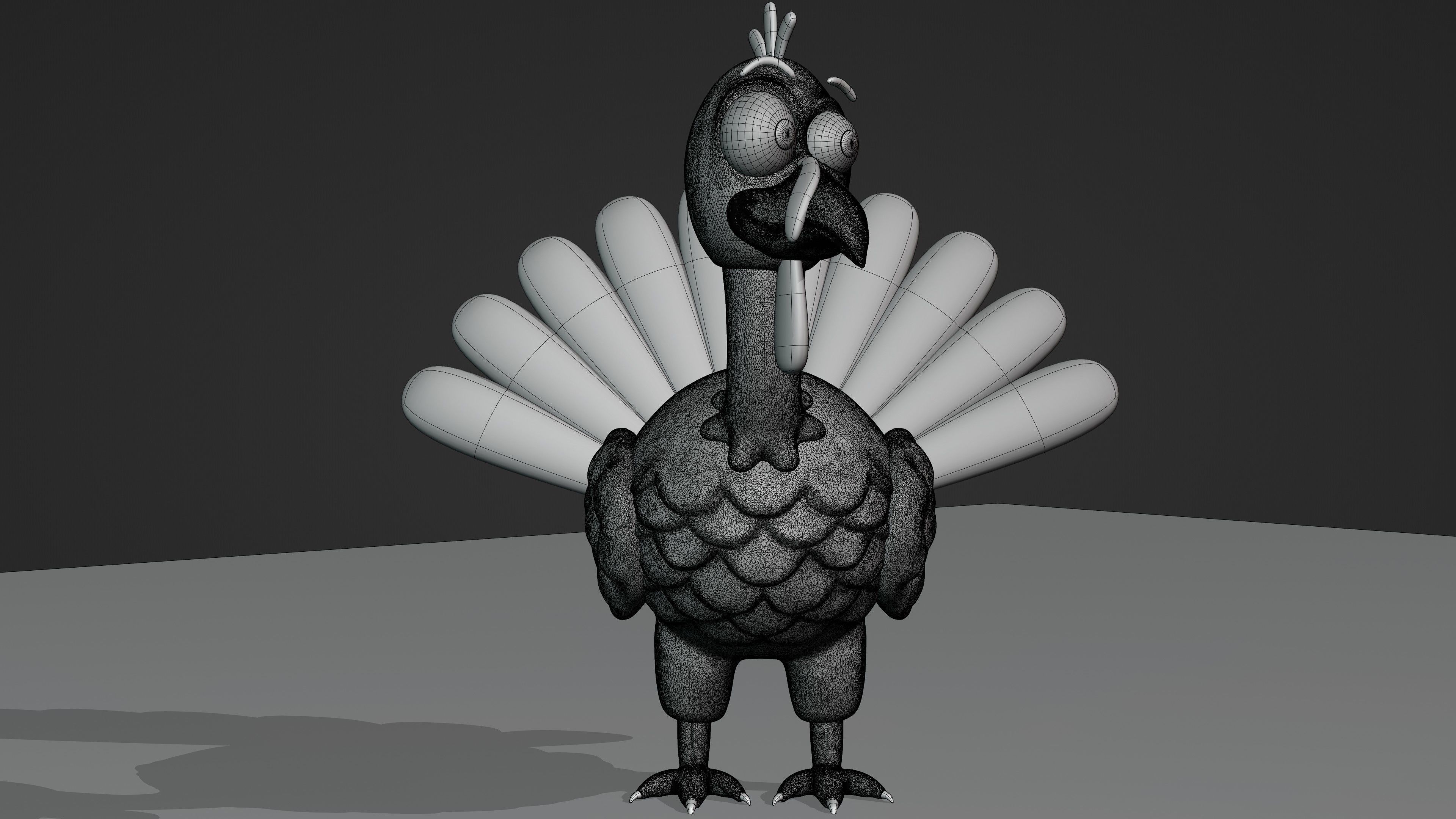 Thanksgiving Turkey 3D model_22