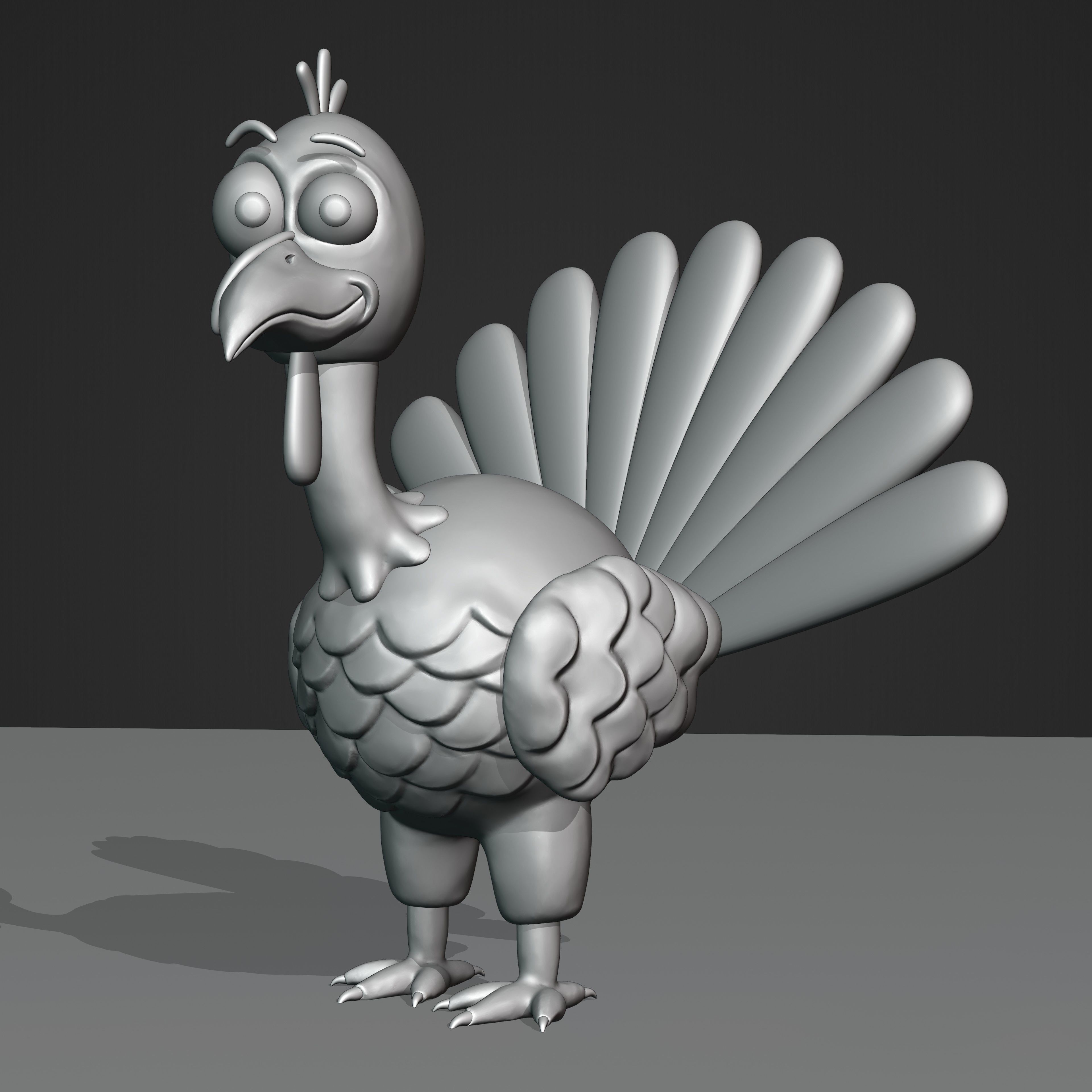 Thanksgiving Turkey 3D model_5