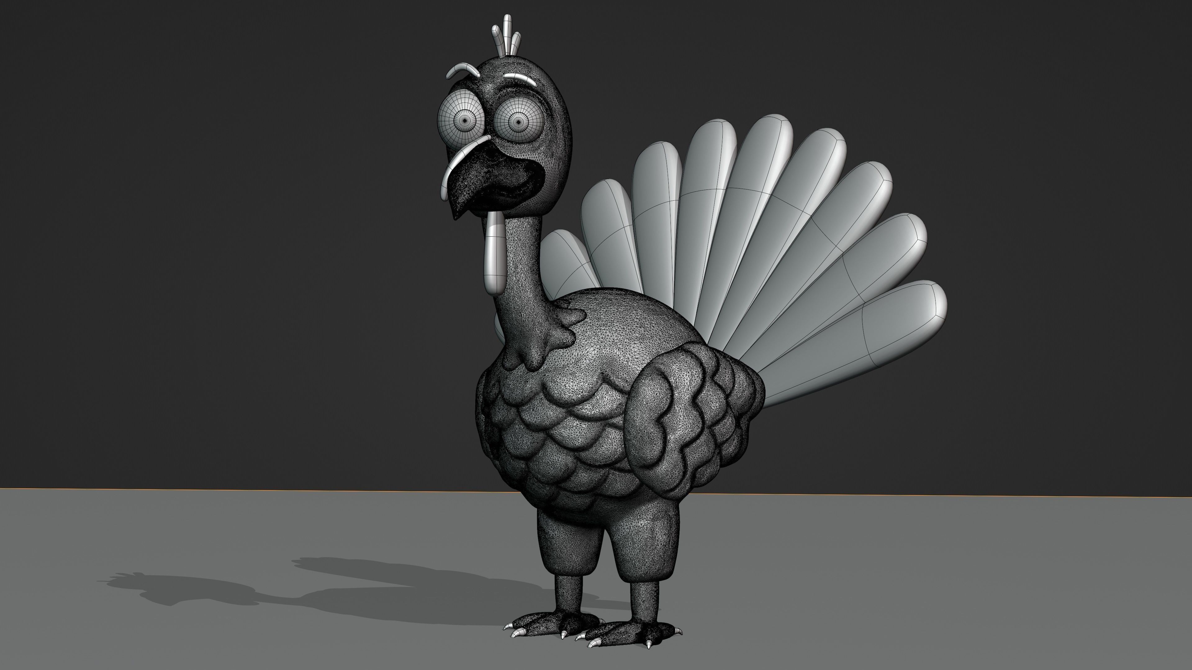 Thanksgiving Turkey 3D model_16