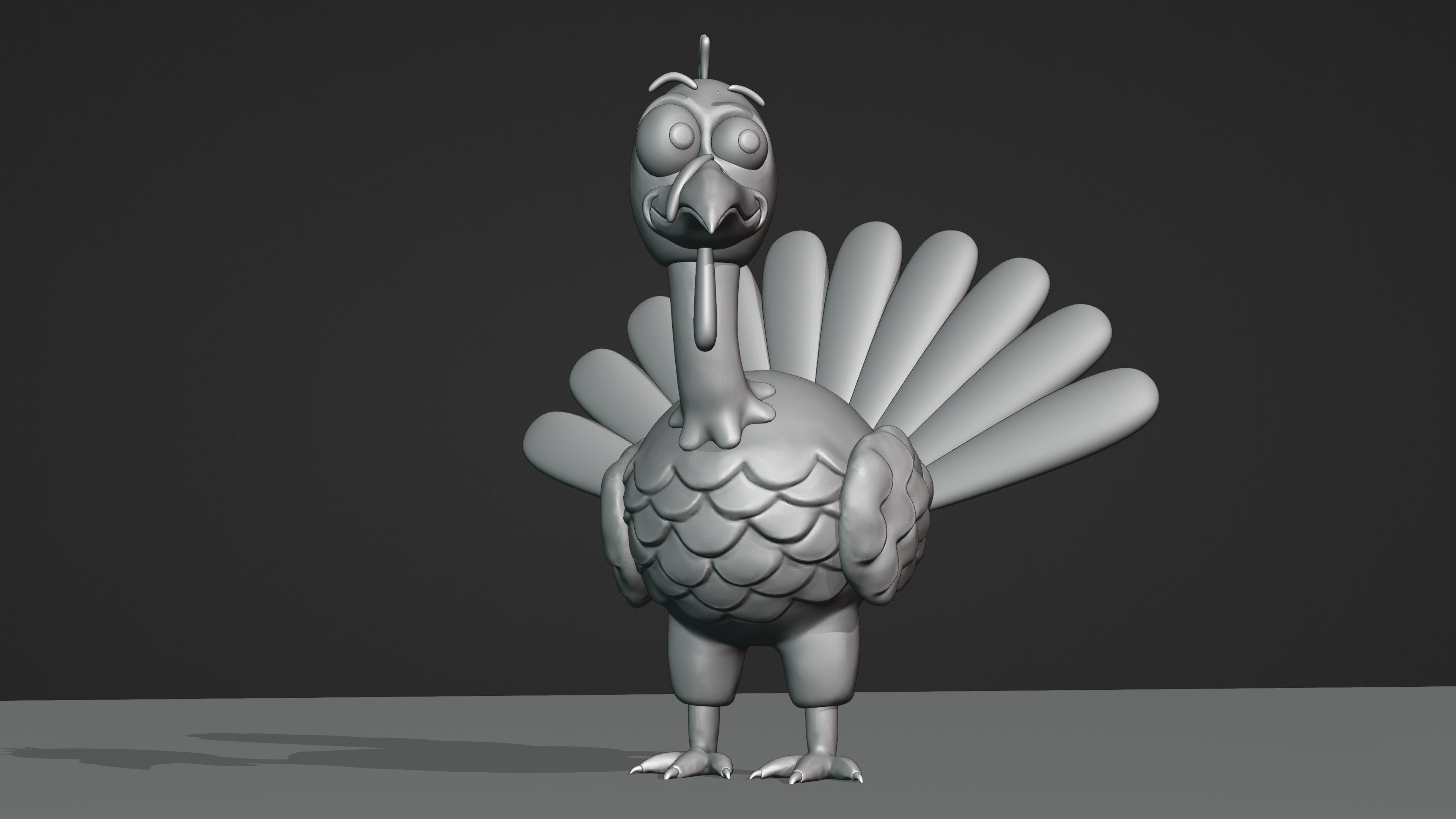 Thanksgiving Turkey 3D model_12