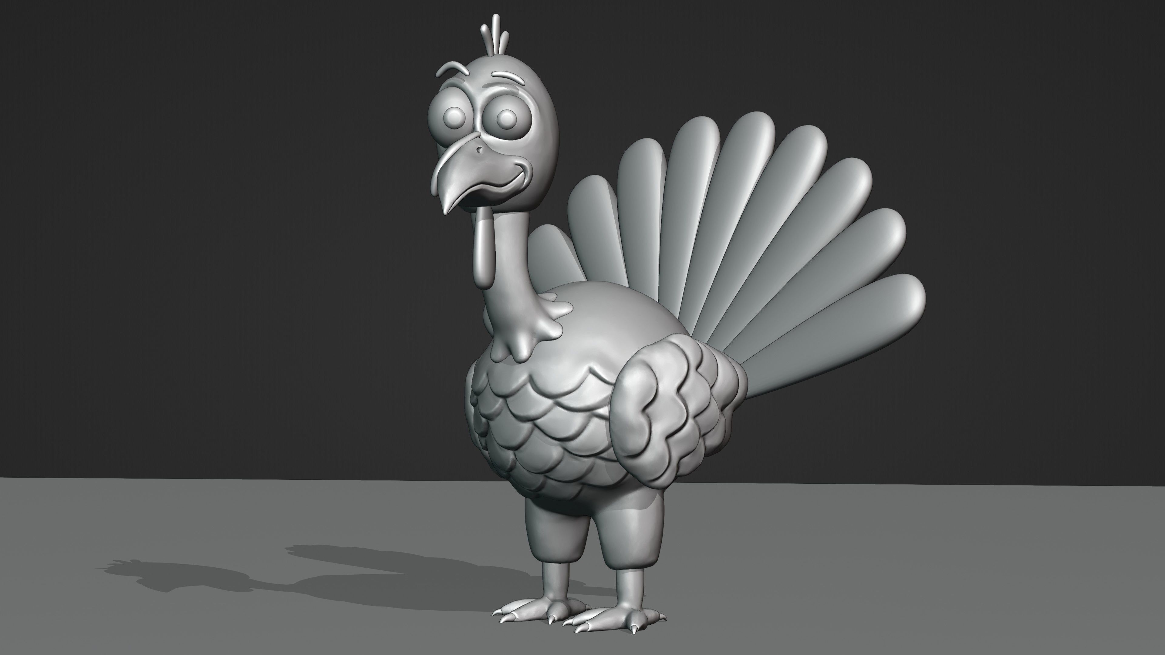 Thanksgiving Turkey 3D model_7