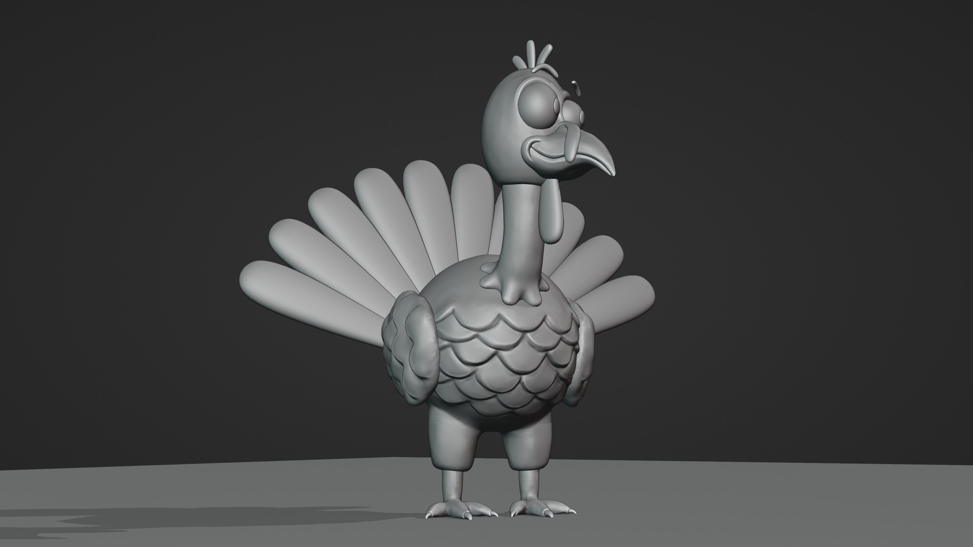 Thanksgiving Turkey 3D model_9