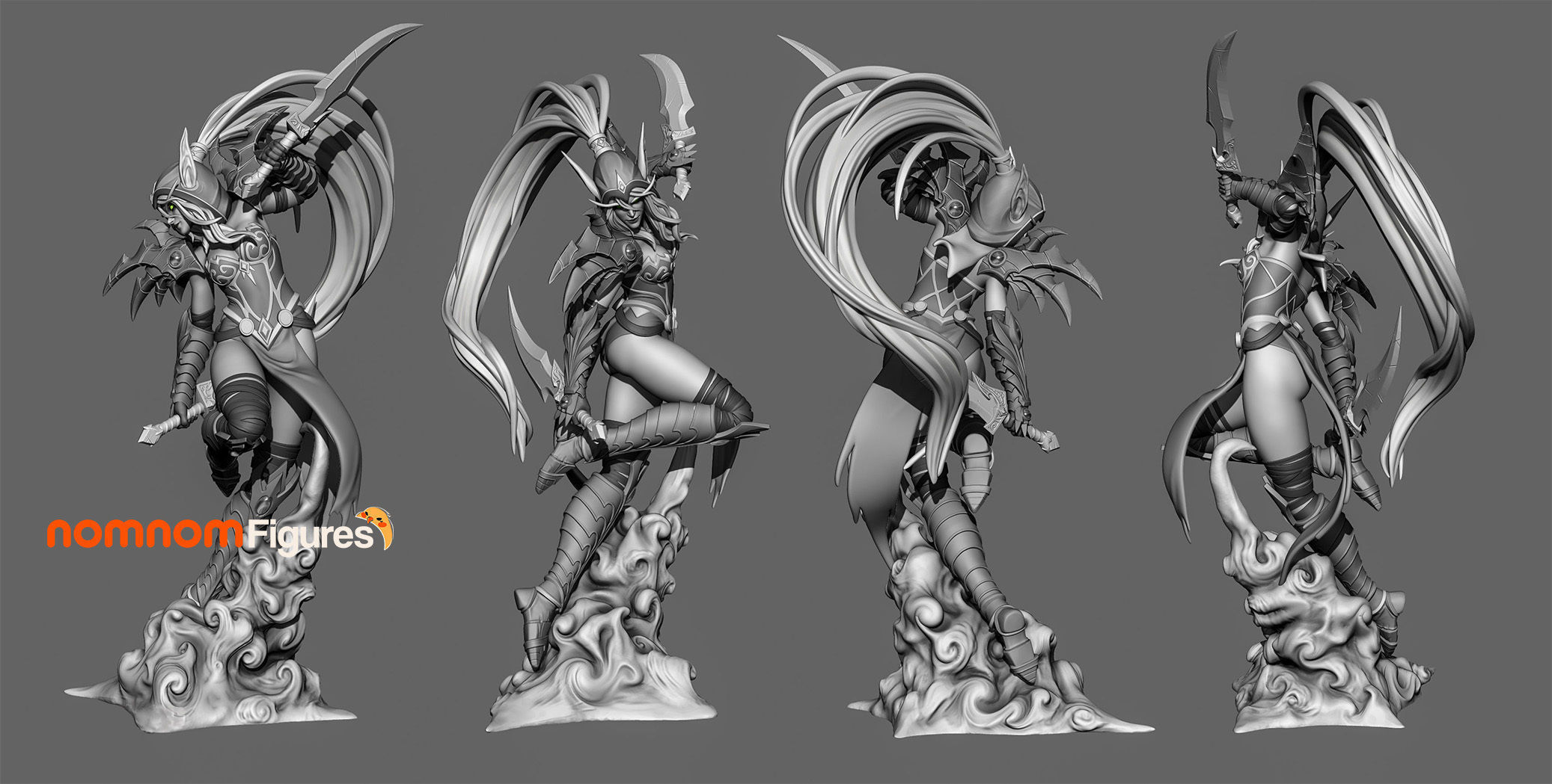 Valeera Sanguinar - World of Warcraft 3D print model_1