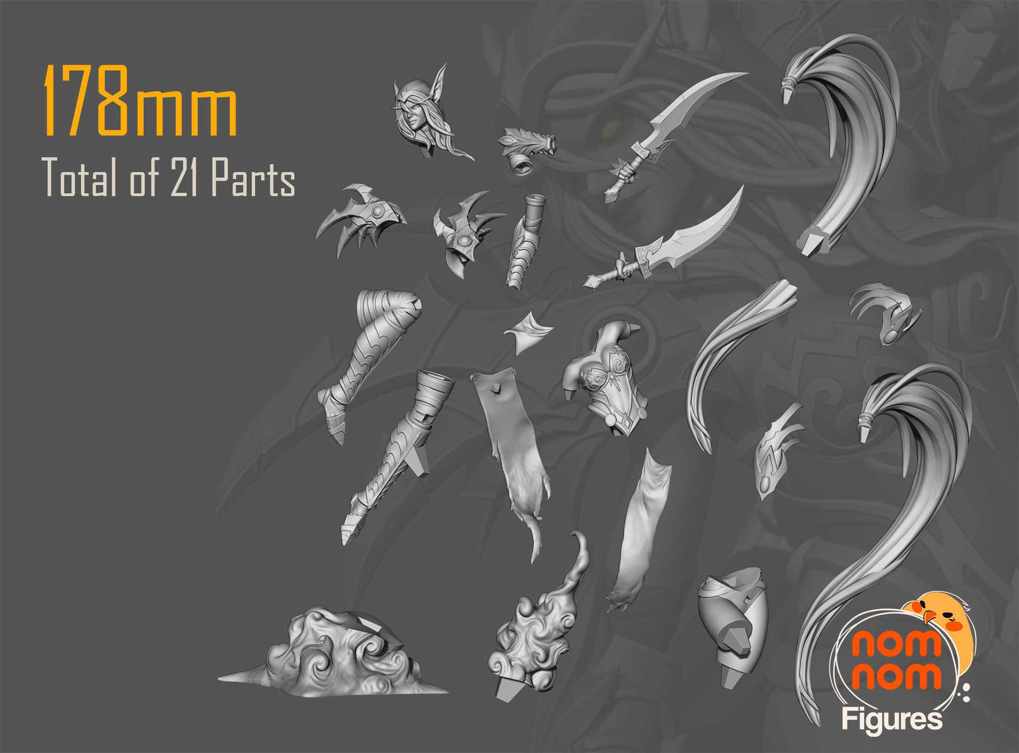 Valeera Sanguinar - World of Warcraft 3D print model_2