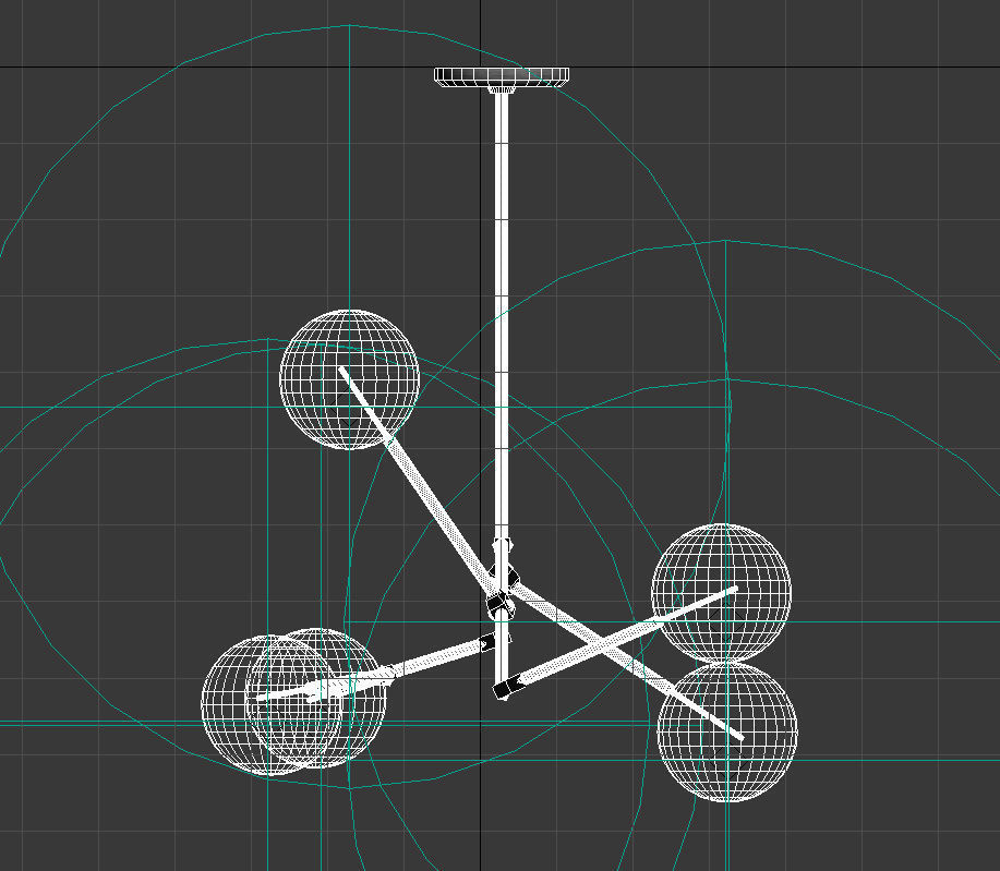 multiple lights hanging lamp 3D model_12