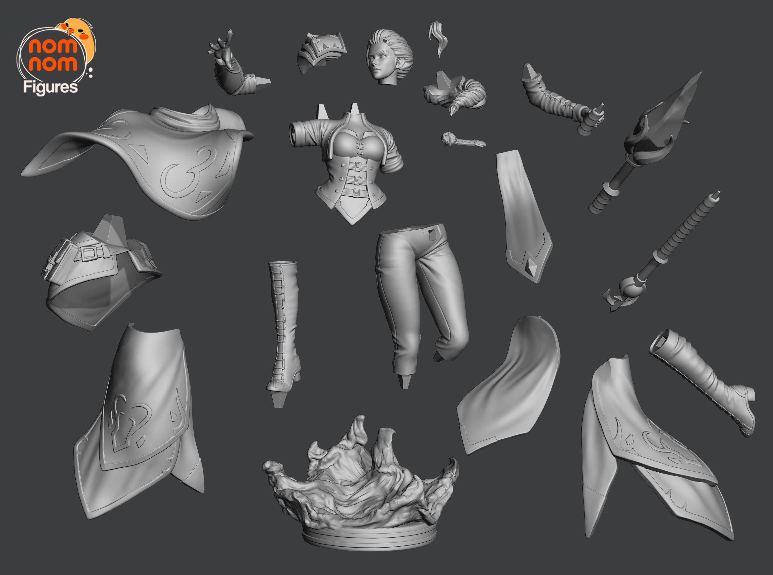 Jaina Proudmoore - World of Warcraft 3D print model_2